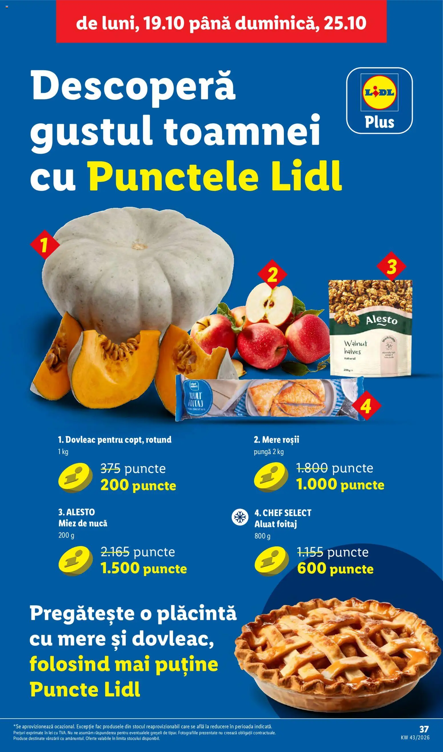 Catalog LIDL 19 - 24 Octombrie 2026 | Pagina 37 | Produse: Pungă, Aluat, Plăcintă, Plus