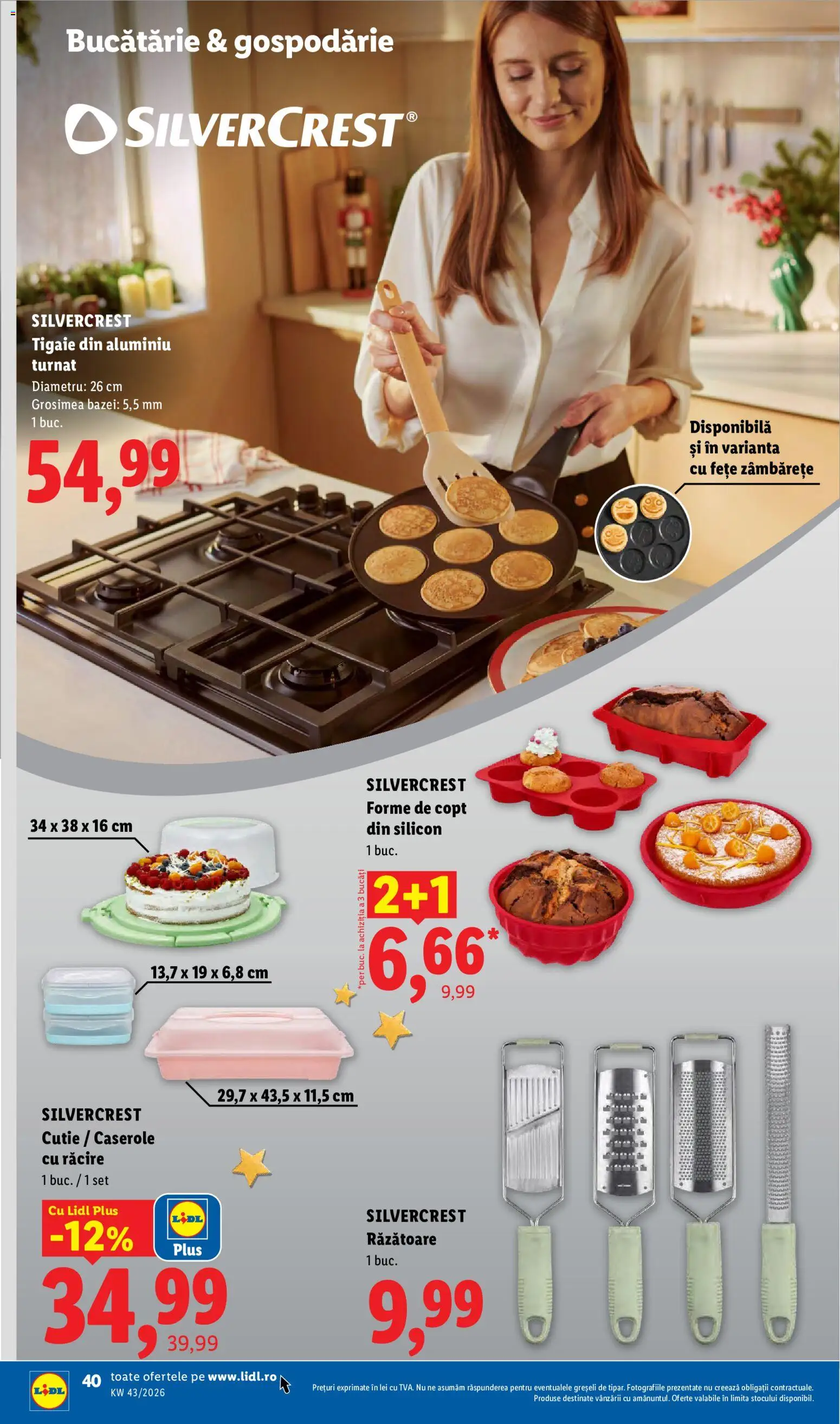 Catalog LIDL 19 - 24 Octombrie 2026 | Pagina 40 | Produse: Tigaie, Caserole, Răzătoare, Cutie