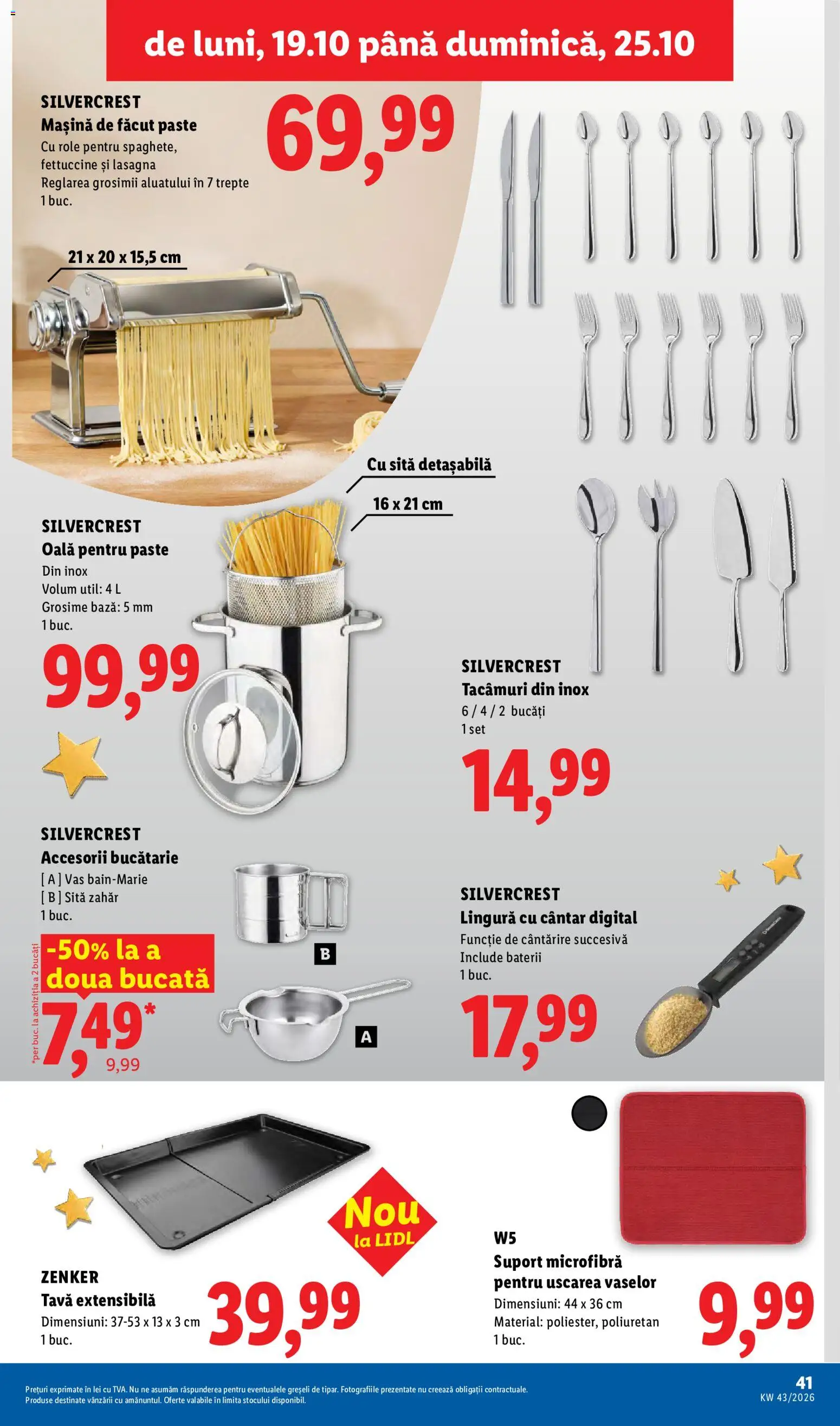 Catalog LIDL 19 - 24 Octombrie 2026 | Pagina 41 | Produse: Oală, Role, Baterii, Paste