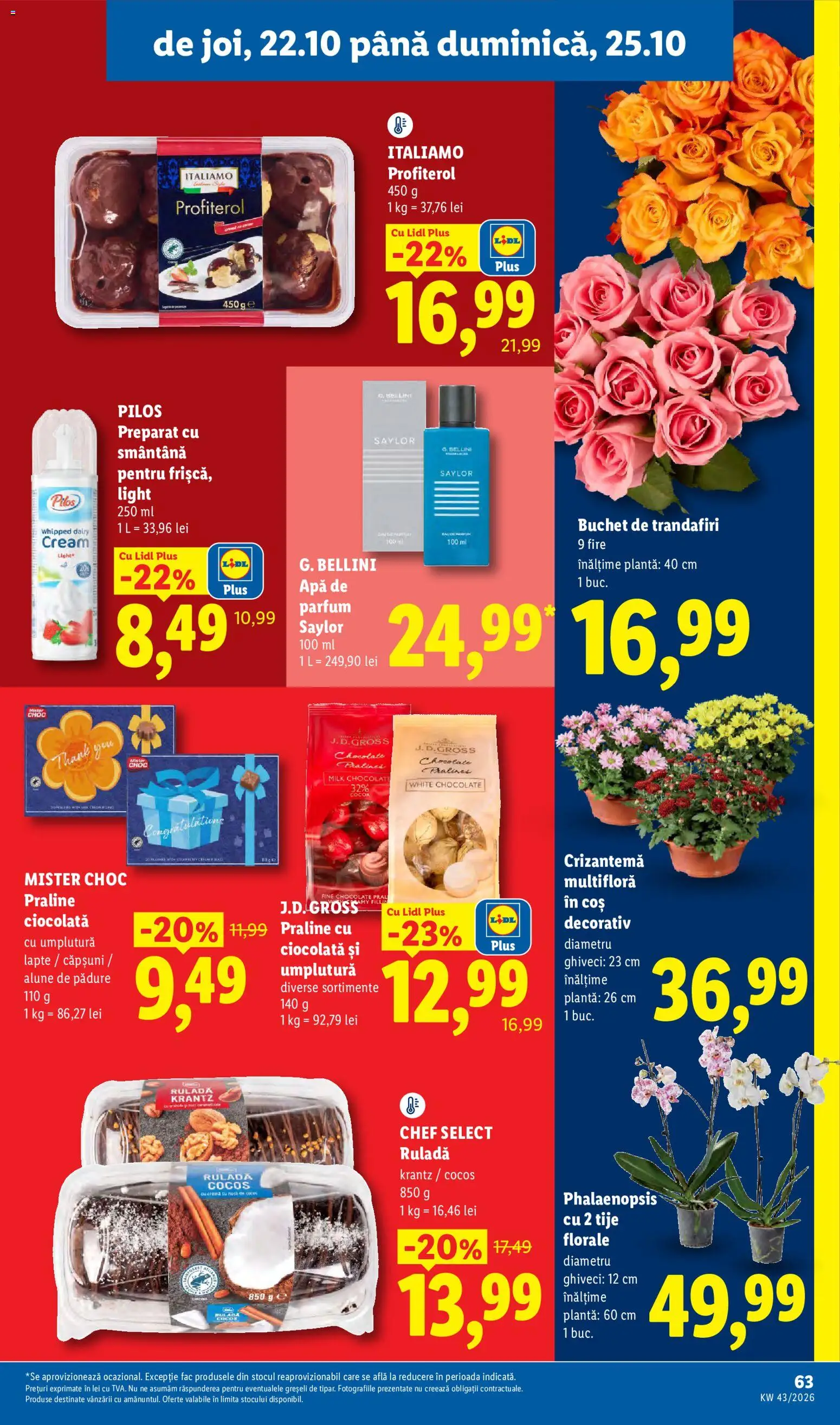 Catalog LIDL 19 - 24 Octombrie 2026 | Pagina 63 | Produse: Apă de parfum, Ghiveci, Ciocolată, Apă