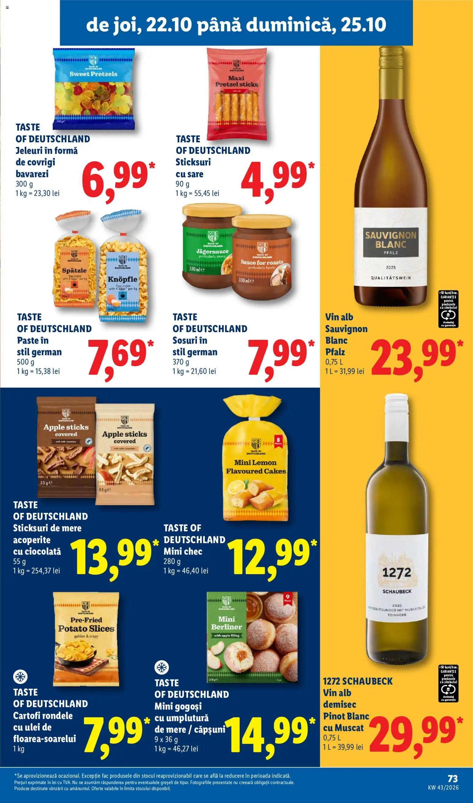 Catalog LIDL 19 - 24 Octombrie 2026 | Pagina 73 | Produse: Vin alb, Apple, Ciocolată, Vin