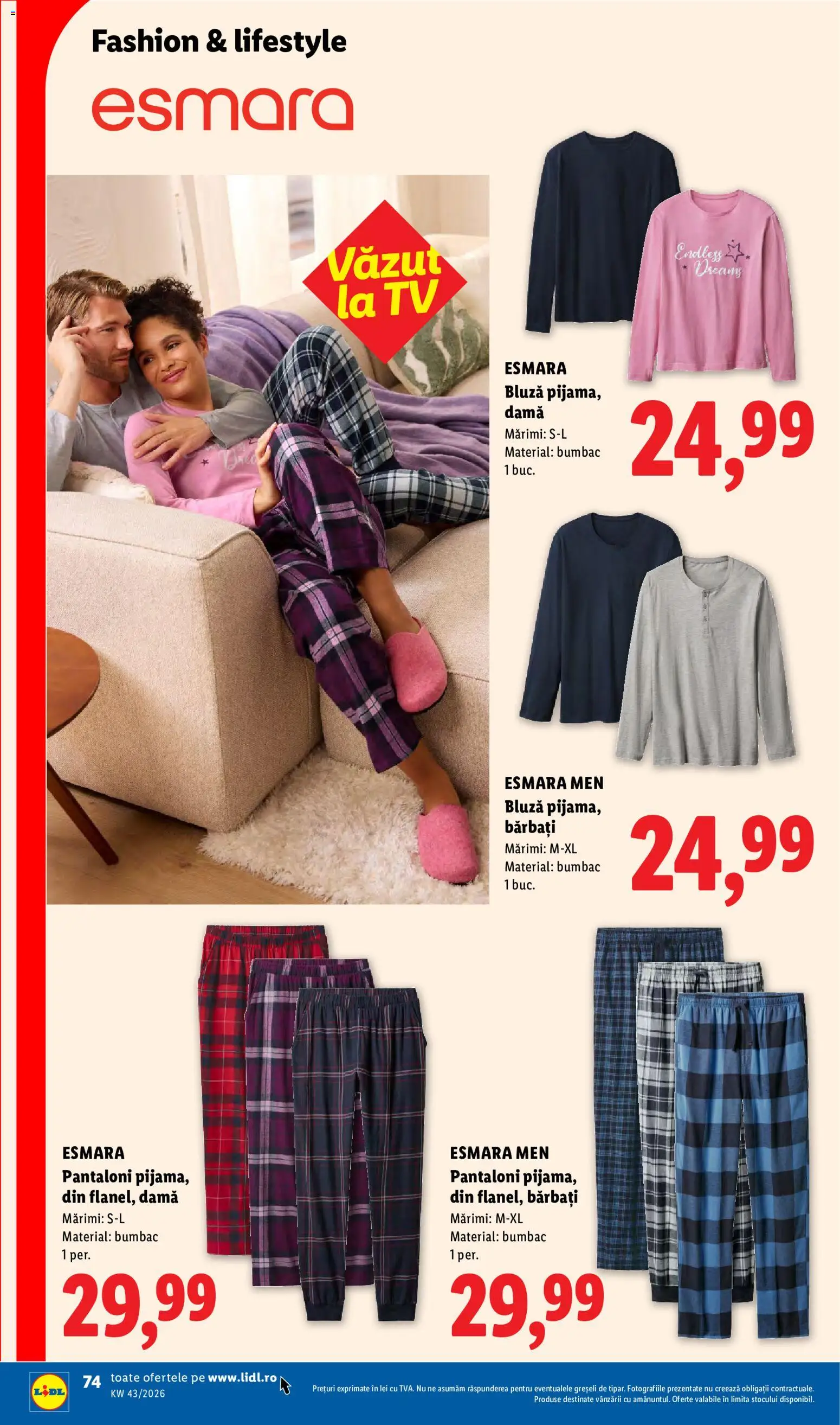 Catalog LIDL 19 - 24 Octombrie 2026 | Pagina 74 | Produse: Sport, Bluză, Pantaloni