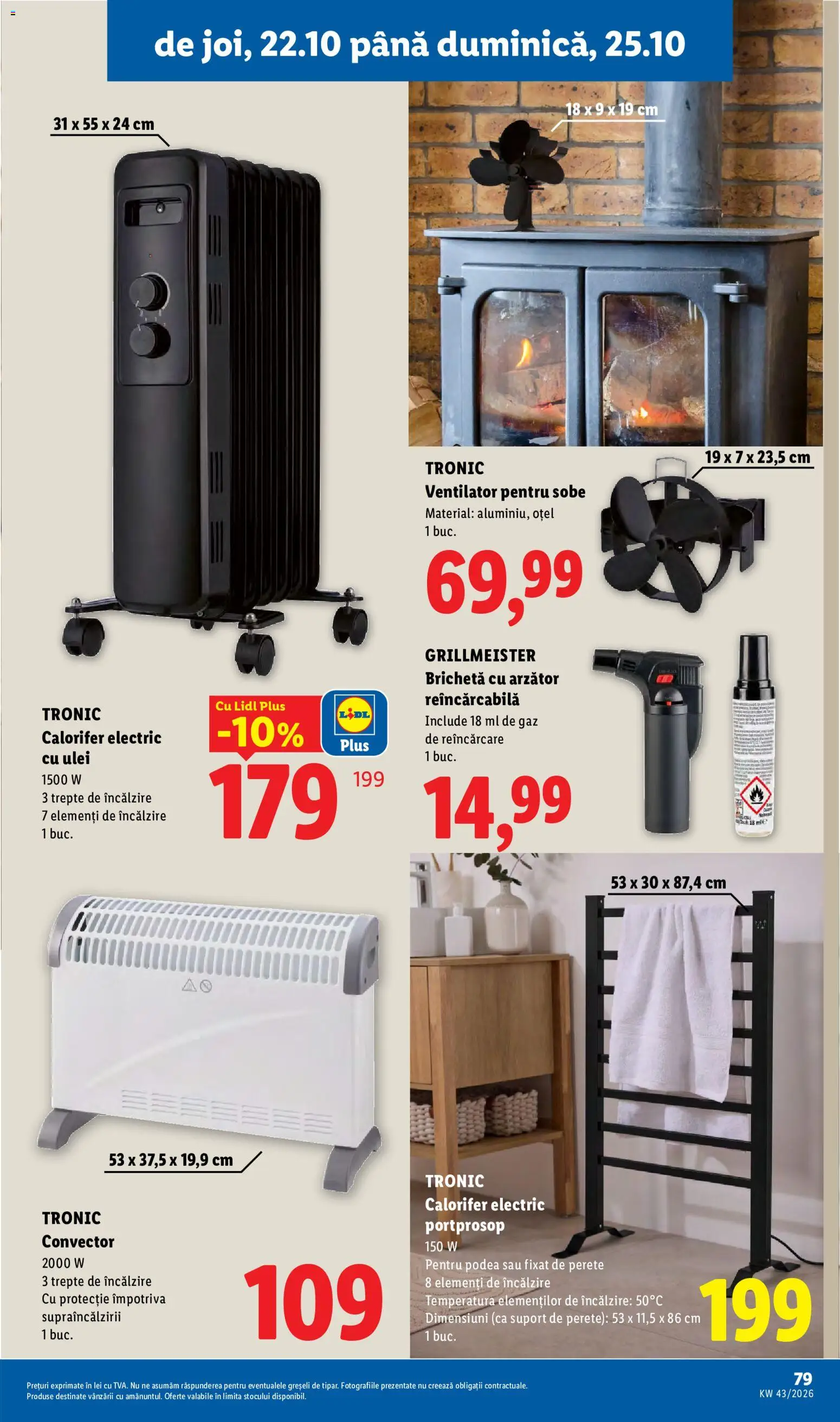 Catalog LIDL 19 - 24 Octombrie 2026 | Pagina 79 | Produse: Ventilator, Calorifer, Suport, Plus