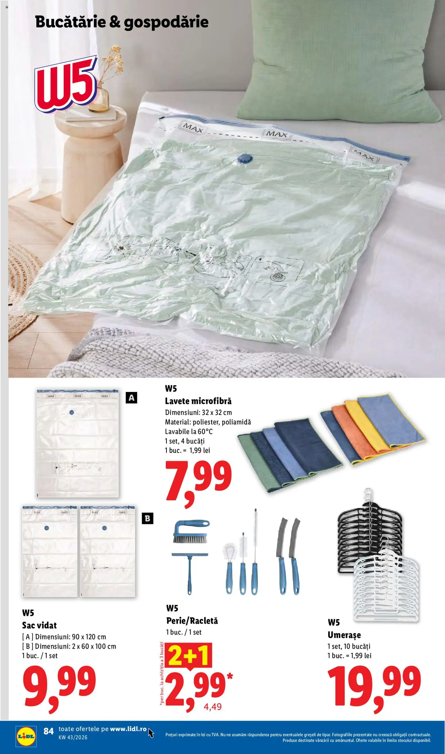 Catalog LIDL 19 - 24 Octombrie 2026 | Pagina 84 | Produse: Bucătărie, Sac, Lavete