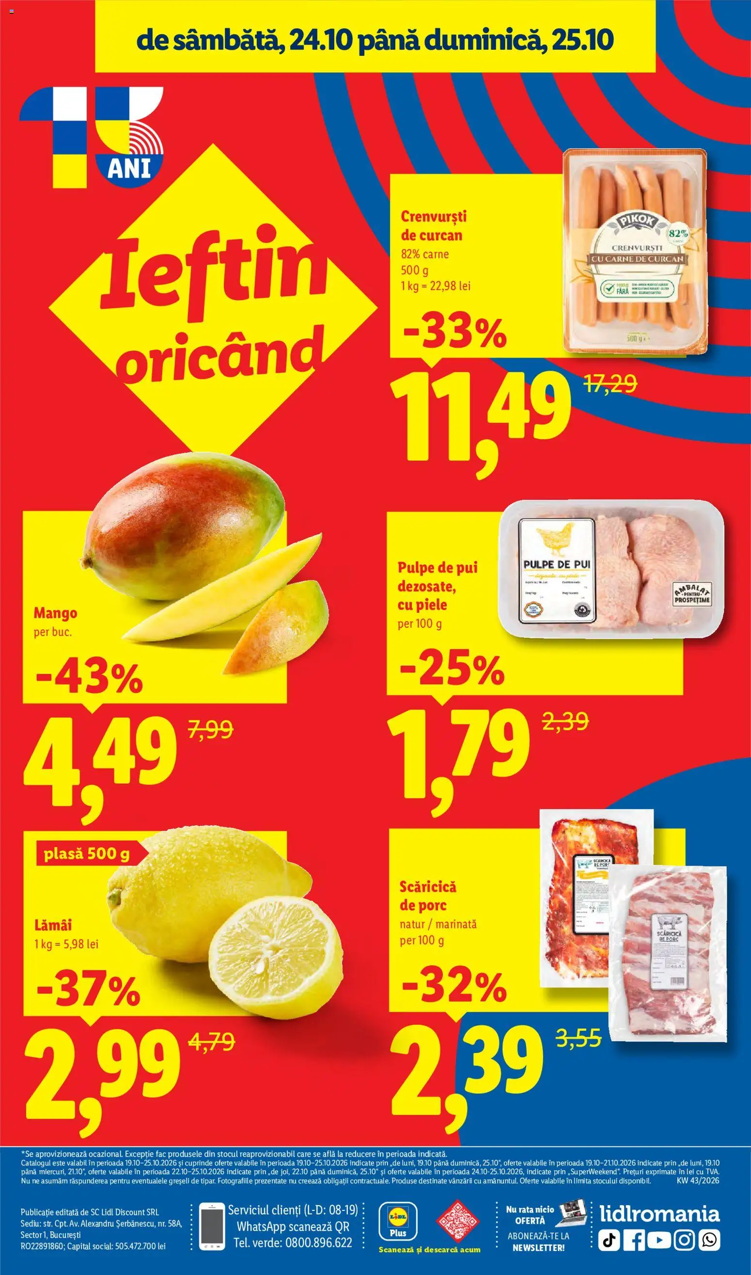 Catalog LIDL 19 - 24 Octombrie 2026 | Pagina 88 | Produse: Lamai, Pikok, Rață, Mango