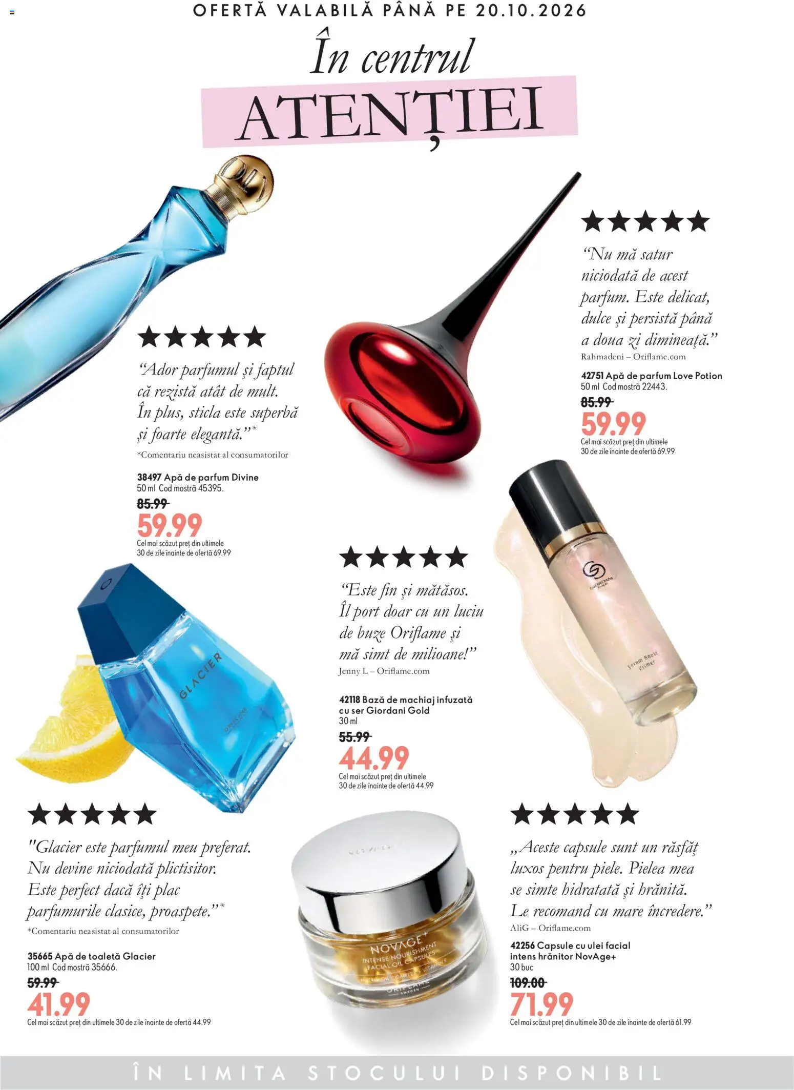 Catalog Oriflame 14 - 19 Octombrie 2026 | Pagina 2 | Produse: Parfum, Apă de toaletă, Machiaj, Ulei