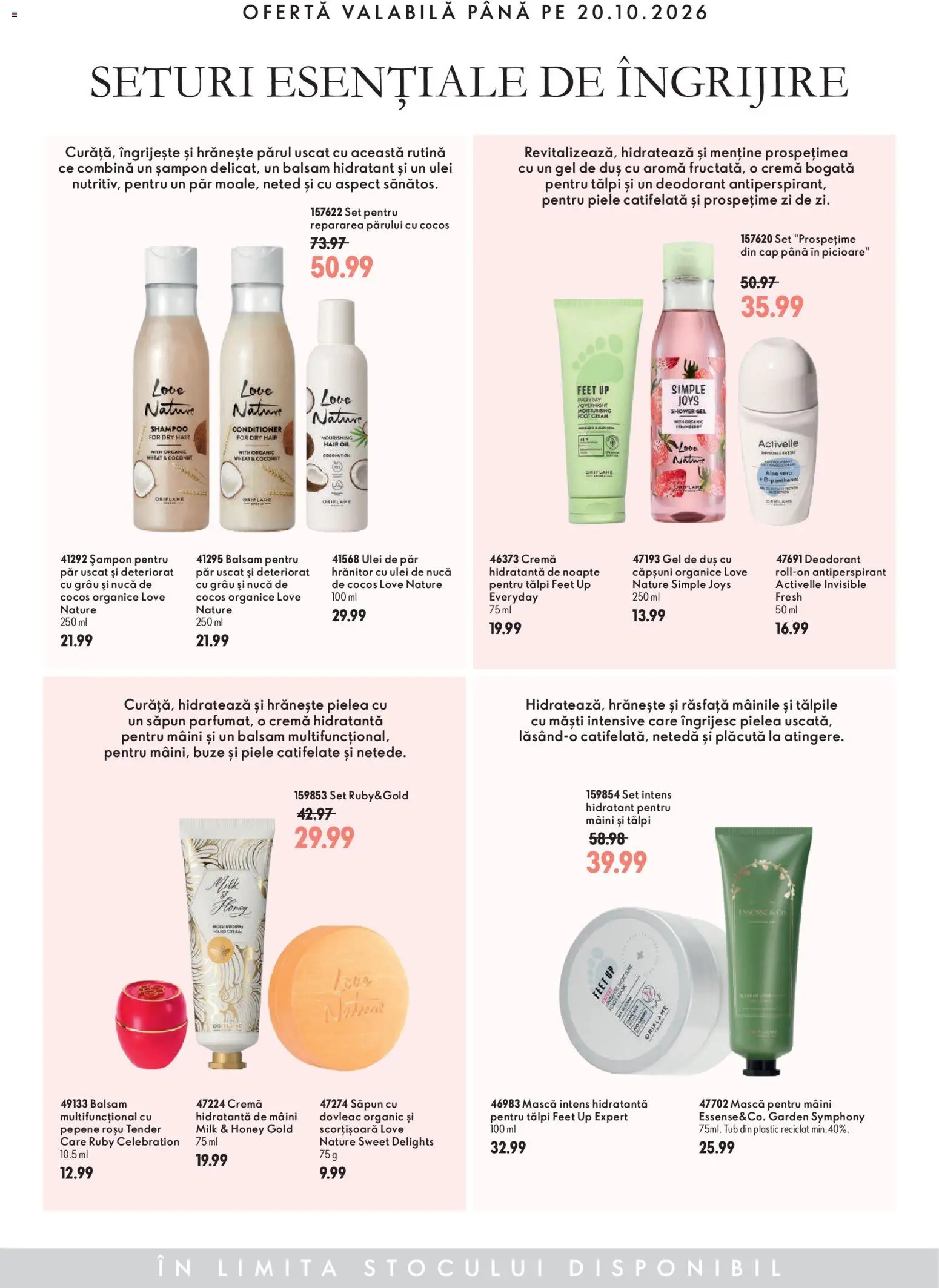Catalog Oriflame 14 - 19 Octombrie 2026 | Pagina 3 | Produse: Dovleac, Duș, Cremă, Intense