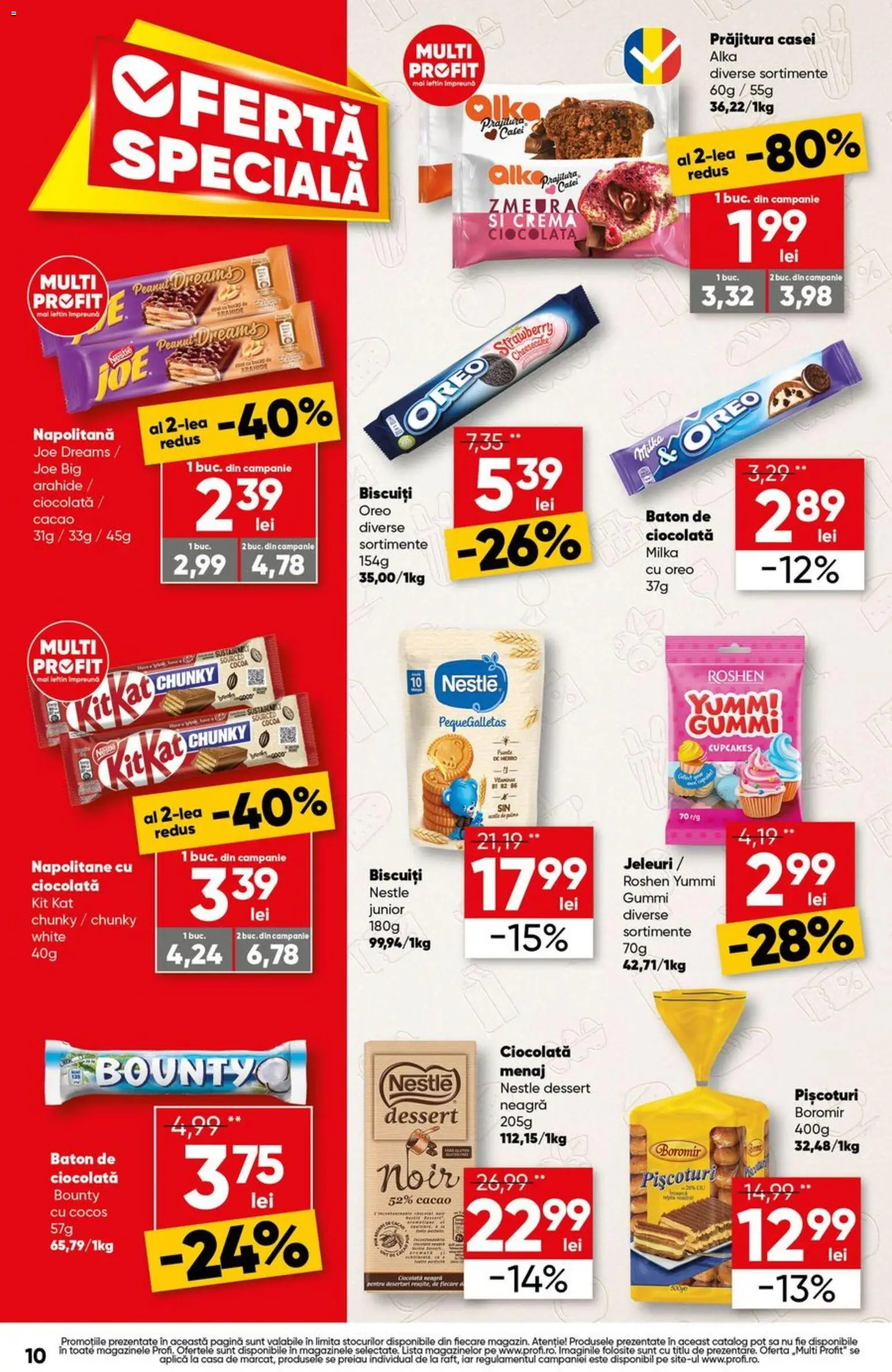 Catalog Profi 15 - 20 Octombrie 2026 | Pagina 10 | Produse: Zmeură, Oreo, Napolitane, Ciocolată