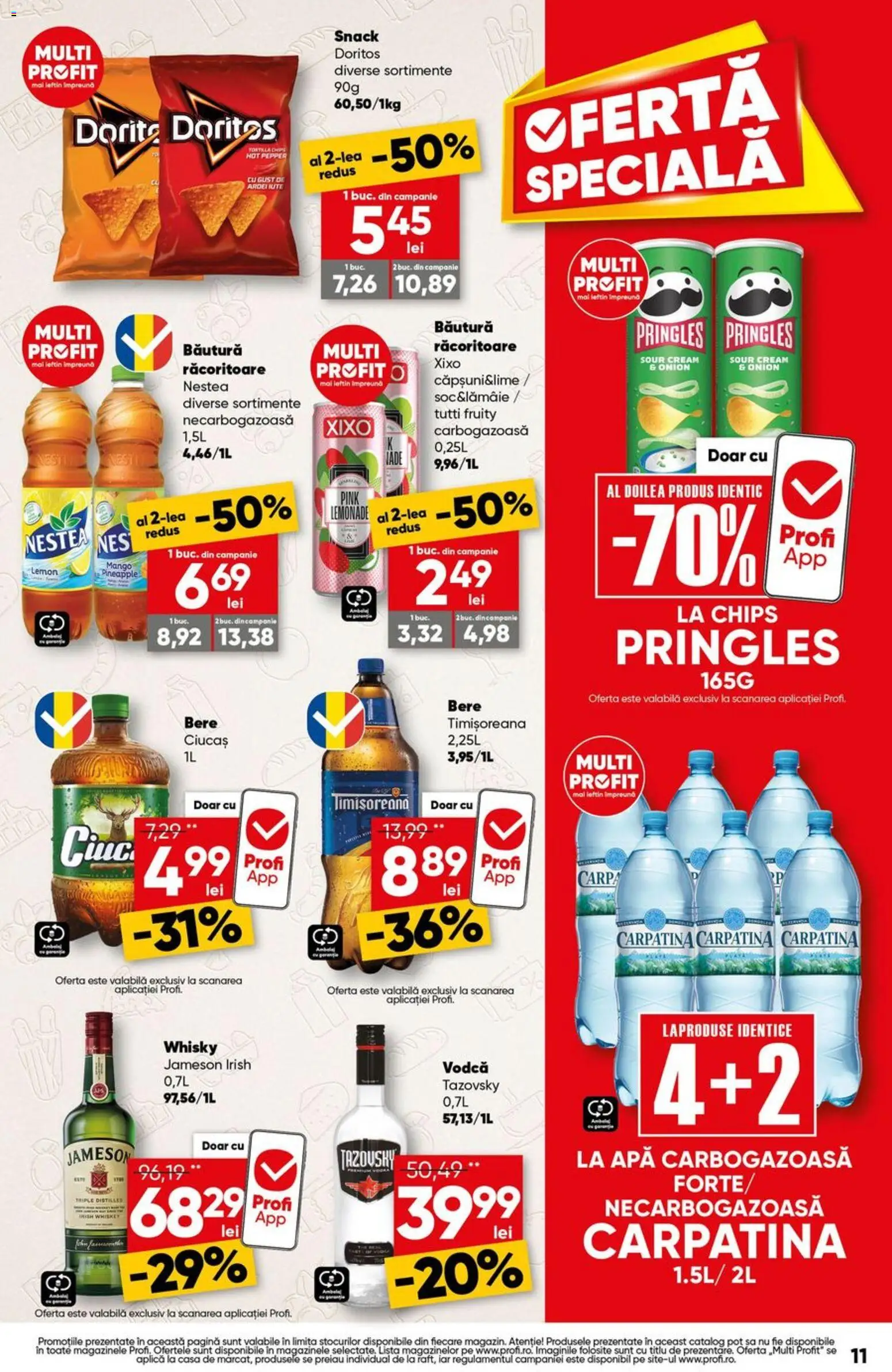 Catalog Profi 15 - 20 Octombrie 2026 | Pagina 11 | Produse: Apa carbogazoasa, Ardei, Vodka, Doritos