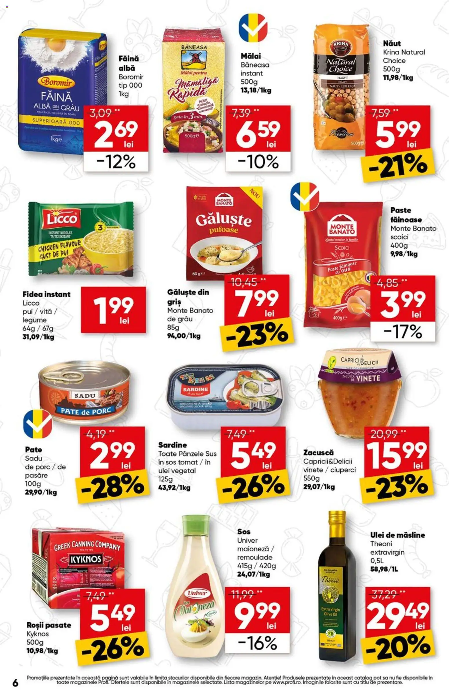 Catalog Profi 15 - 20 Octombrie 2026 | Pagina 6 | Produse: Alba, Paste, Tip, Sos