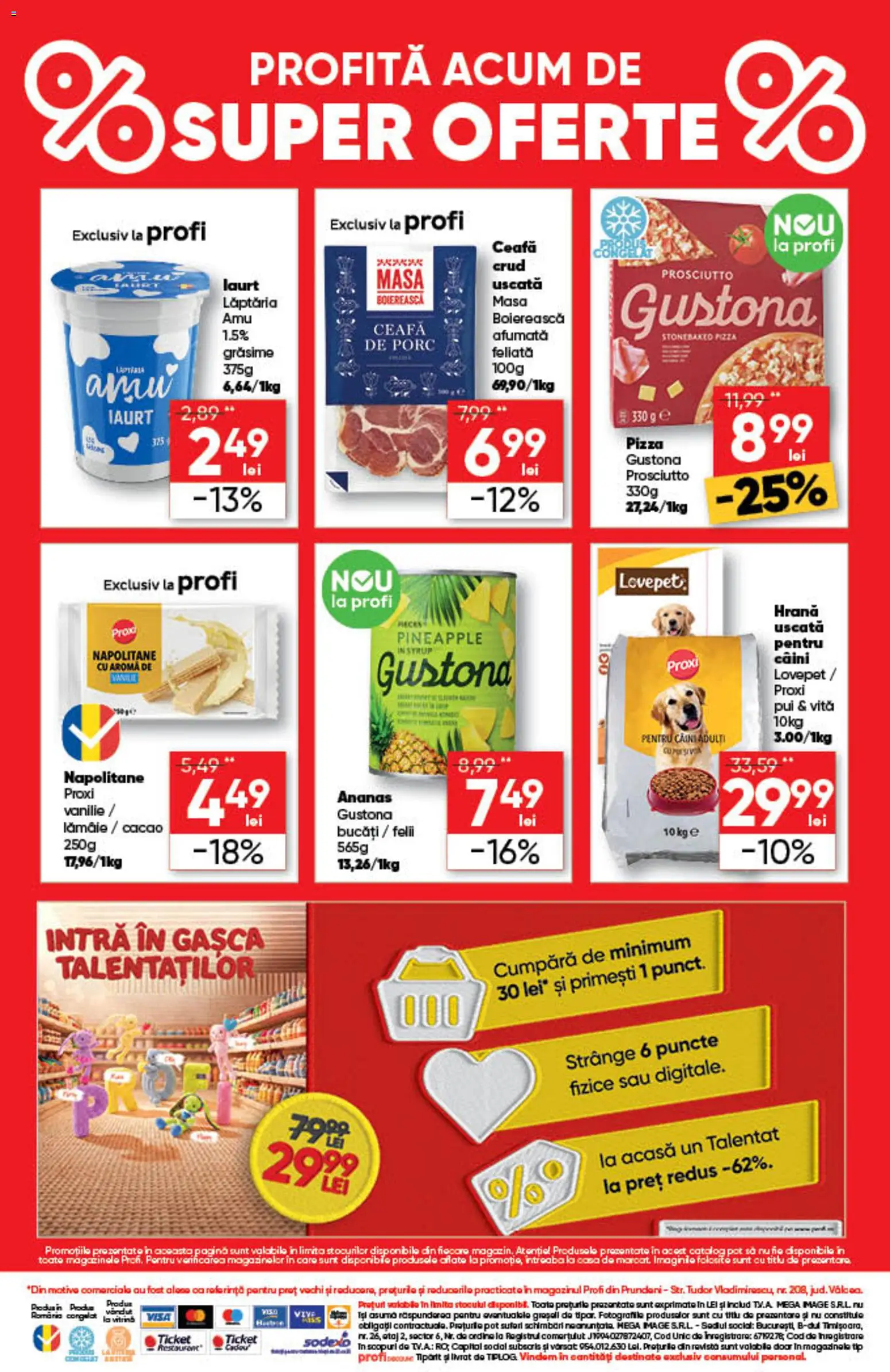 Catalog Profi 15 - 20 Octombrie 2026 | Pagina 4 | Produse: Ceafa de porc, Napolitane, Iaurt, Cacao