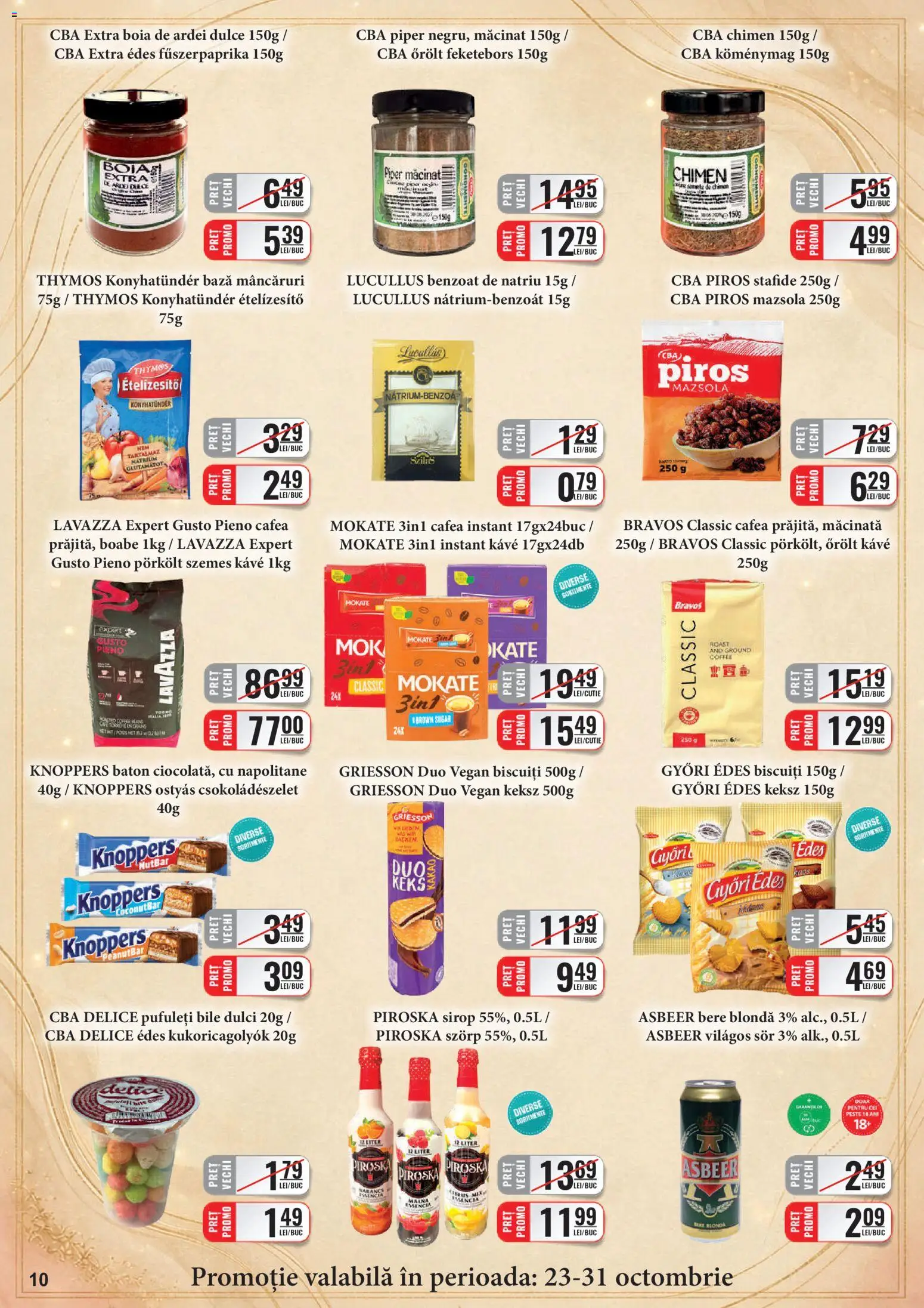 Catalog CBA 16 - 30 Octombrie 2026 | Pagina 10 | Produse: Cafea, Bere, Sirop, Stafide