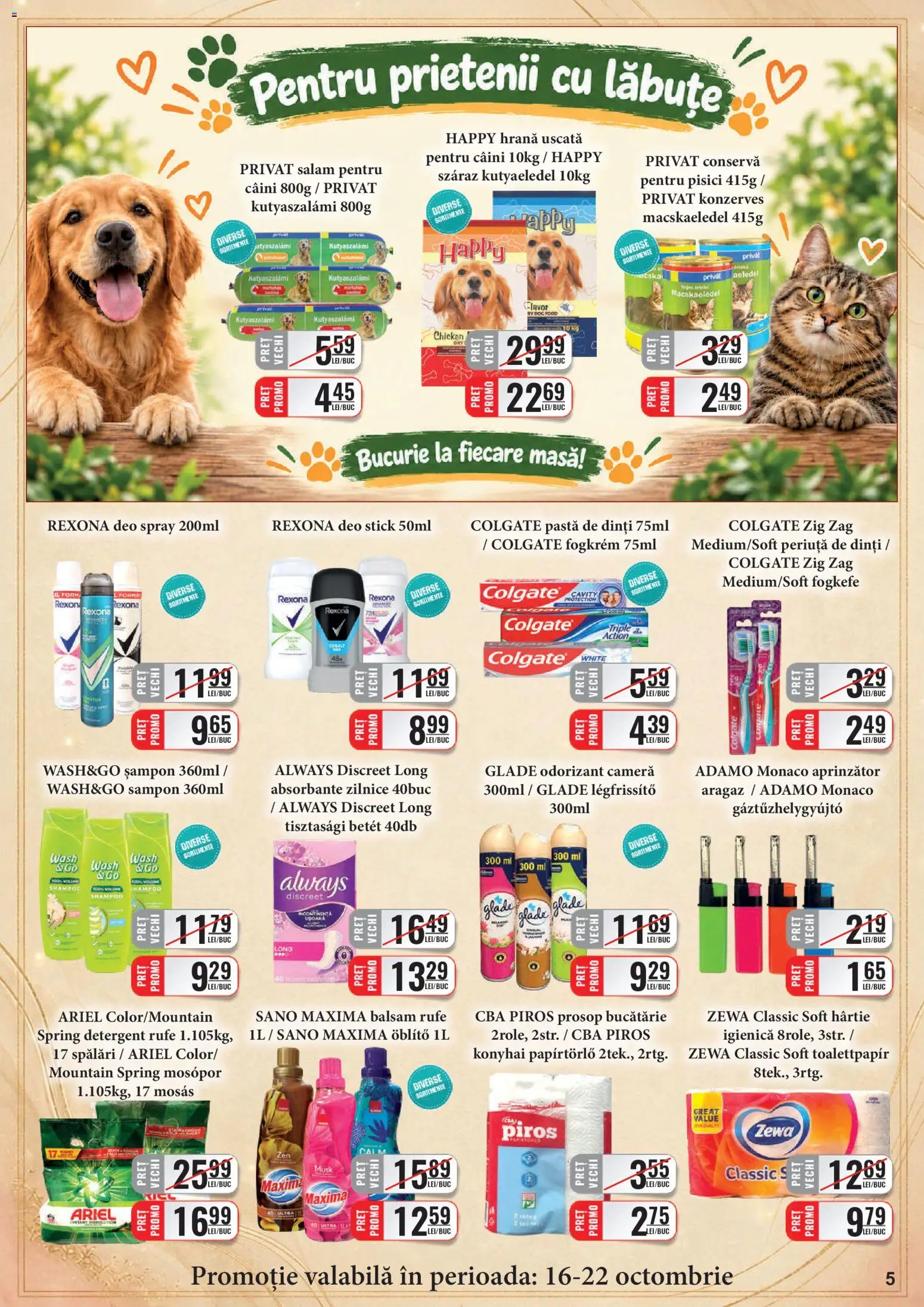 Catalog CBA 16 - 30 Octombrie 2026 | Pagina 5 | Produse: Aragaz, Masă, Balsam, Detergent