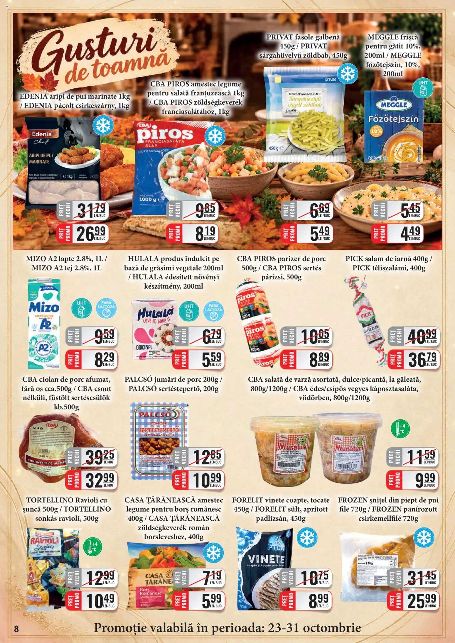 Catalog CBA 16 - 30 Octombrie 2026 | Pagina 8 | Produse: Salam, Șuncă, Legume, Sos