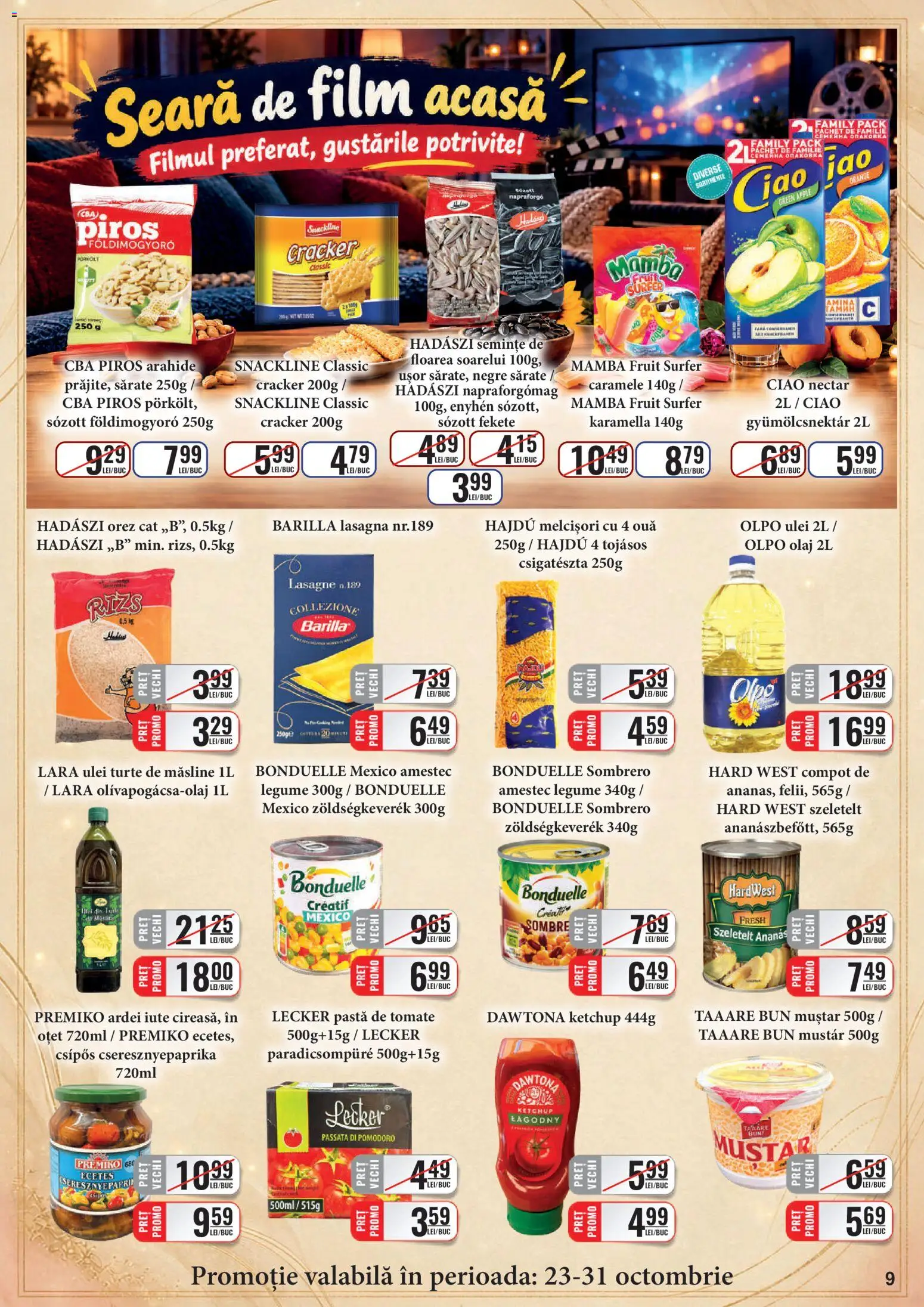 Catalog CBA 16 - 30 Octombrie 2026 | Pagina 9 | Produse: Lasagna, Orez, Ananas, Compot