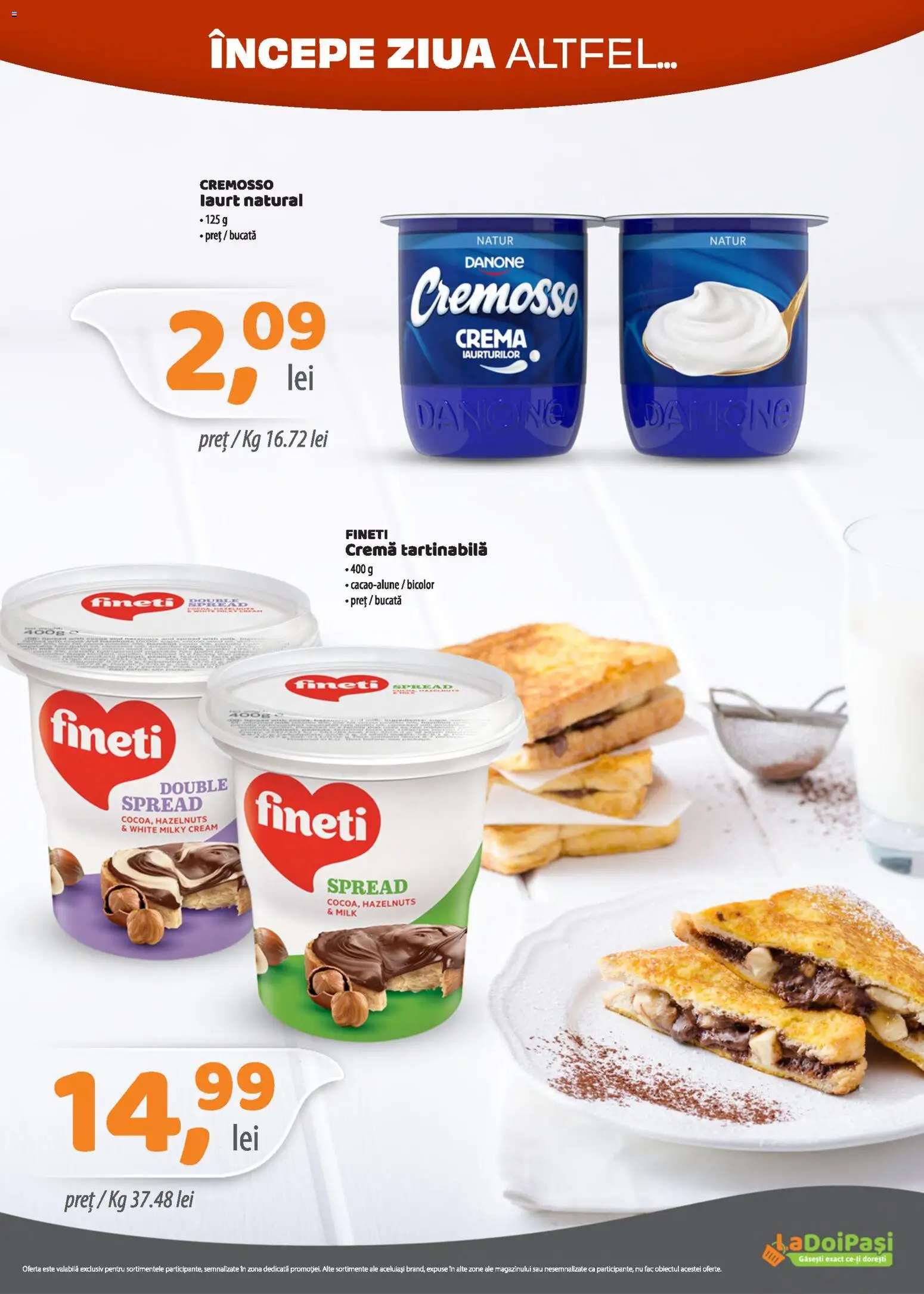 Catalog LaDoiPași 16 - 30 Octombrie 2026 | Pagina 3 | Produse: Cremă, Danone, Cremă tartinabilă