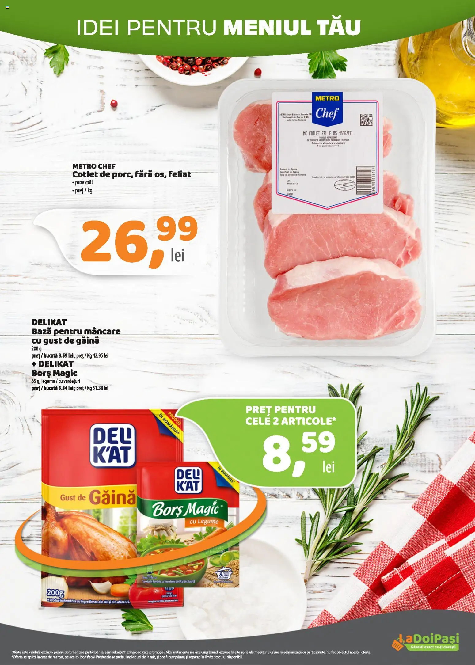Catalog LaDoiPași 16 - 30 Octombrie 2026 | Pagina 4 | Produse: Aplică, Cotlet, Magic, Legume