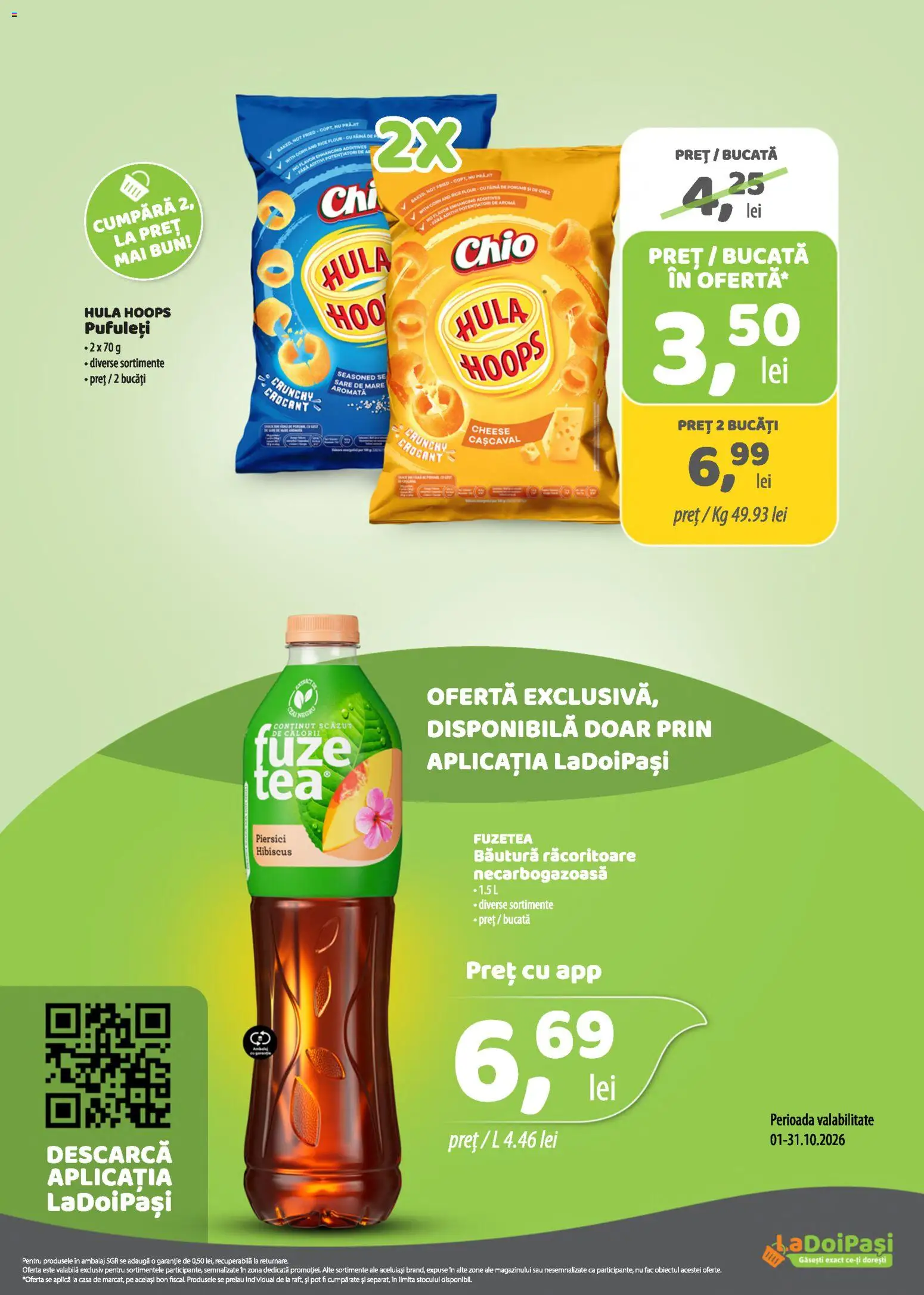 Catalog LaDoiPași 16 - 30 Octombrie 2026 | Pagina 9 | Produse: Aplică, Cașcaval, Piersici, Sare