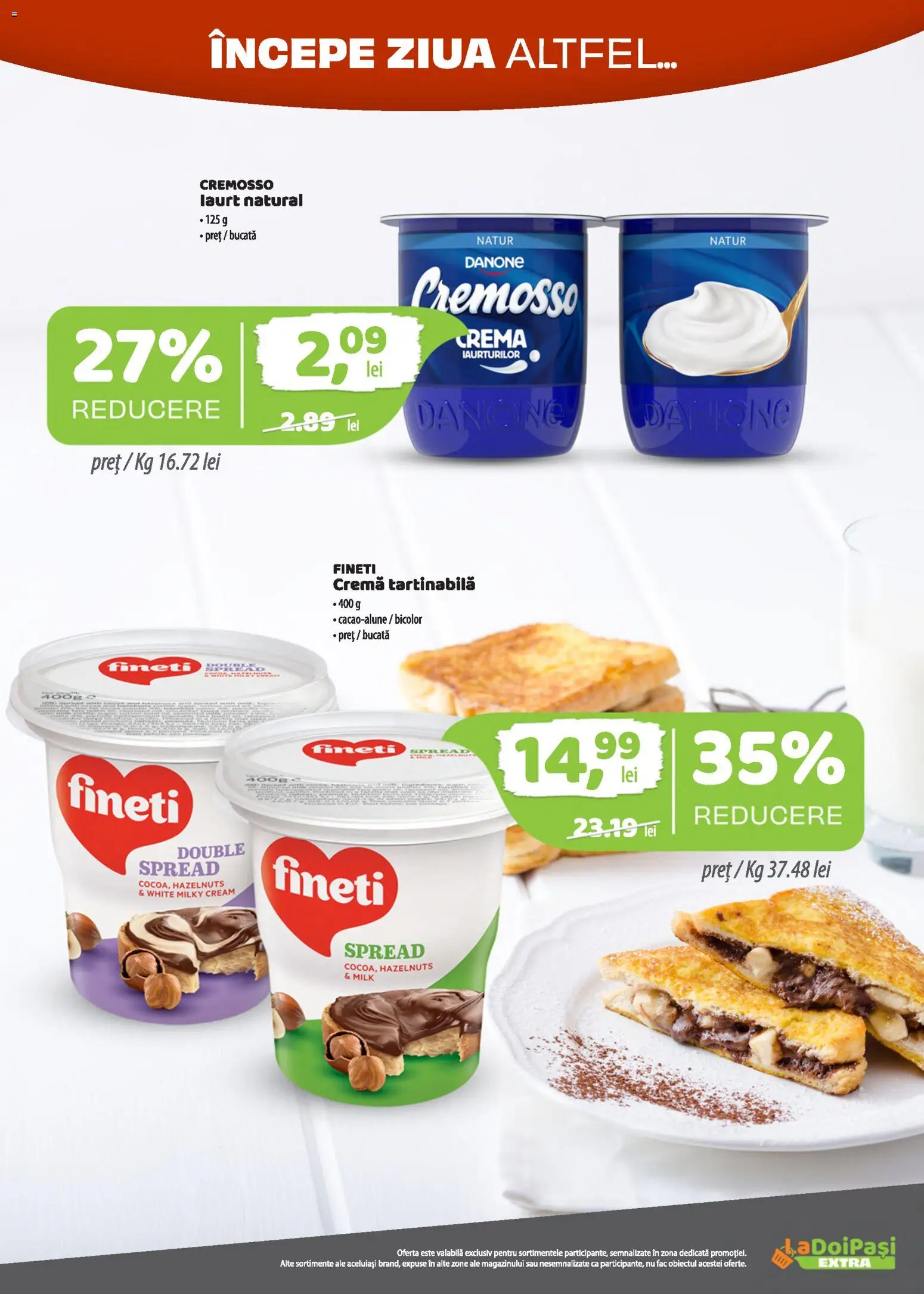 Catalog LaDoiPași 16 - 30 Octombrie 2026 | Pagina 2 | Produse: Cremă, Danone, Cremă tartinabilă
