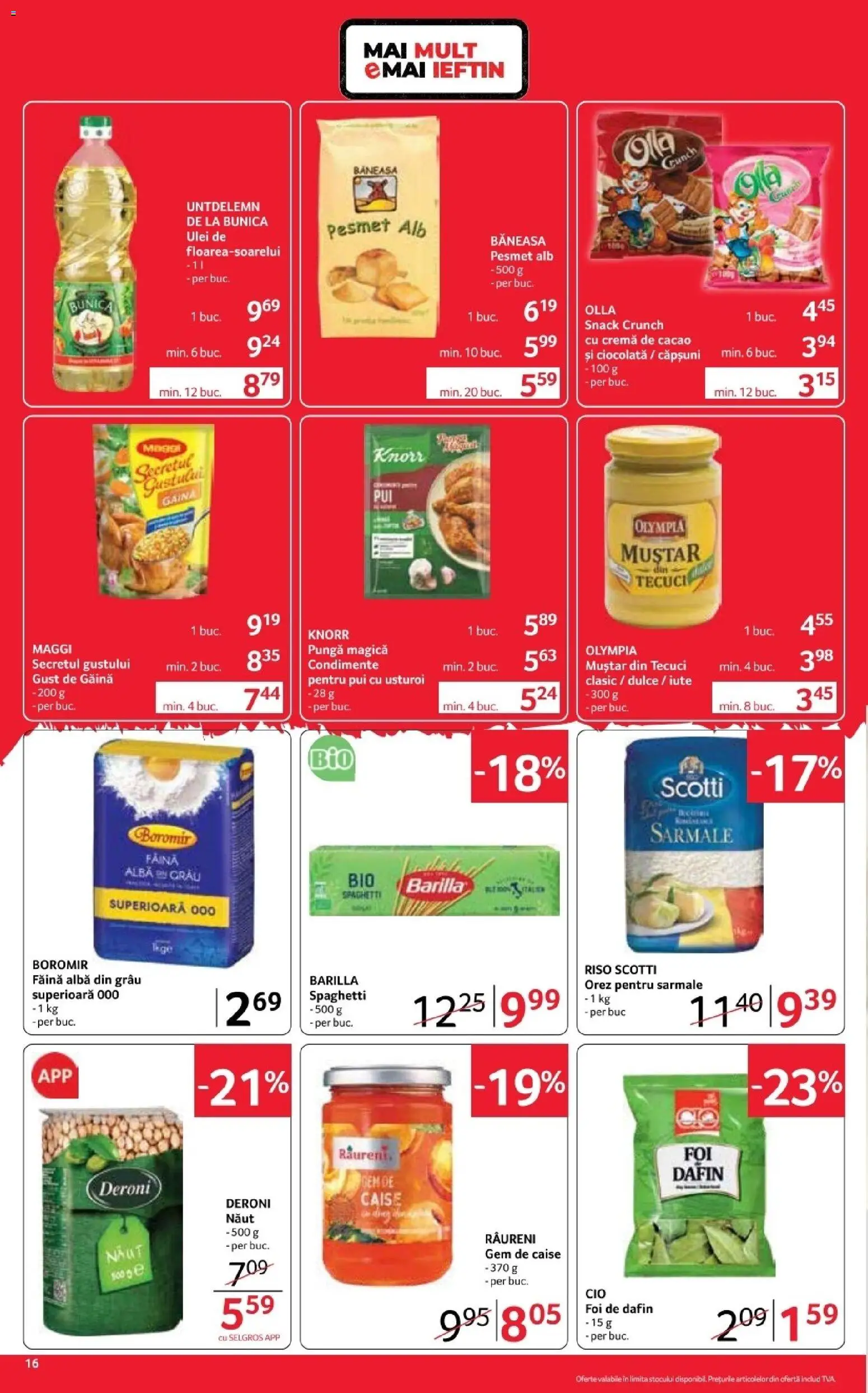 Catalog Selgros 16 - 28 Octombrie 2026 | Pagina 16 | Produse: Pui, Caise, Condimente, Usturoi