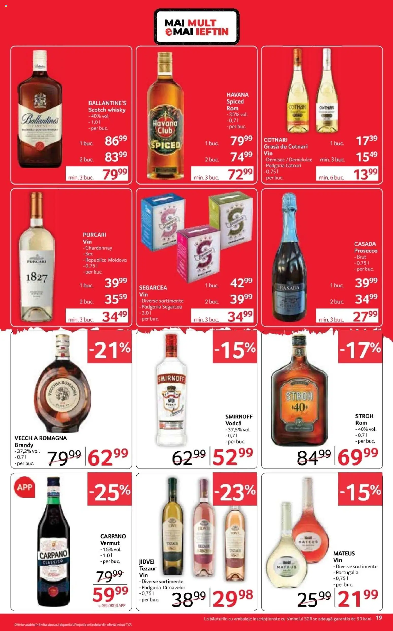 Catalog Selgros 16 - 28 Octombrie 2026 | Pagina 19 | Produse: Vodca, Scotch Whisky, Ballantine's, Prosecco