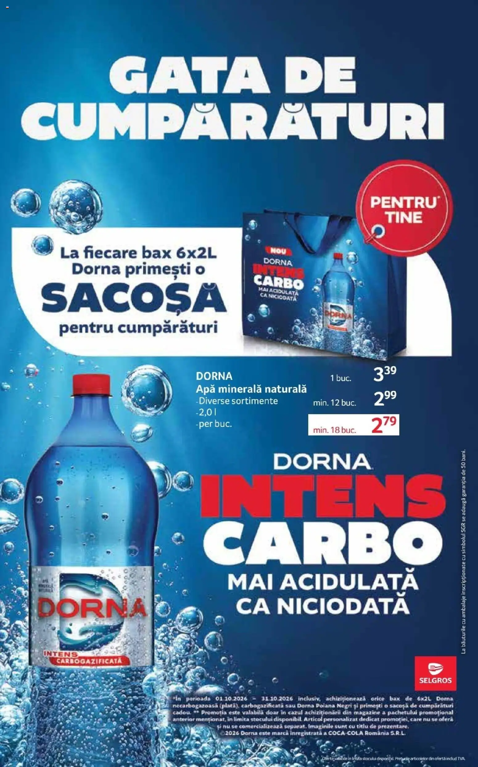 Catalog Selgros 16 - 28 Octombrie 2026 | Pagina 22 | Produse: Apa minerala, Apă
