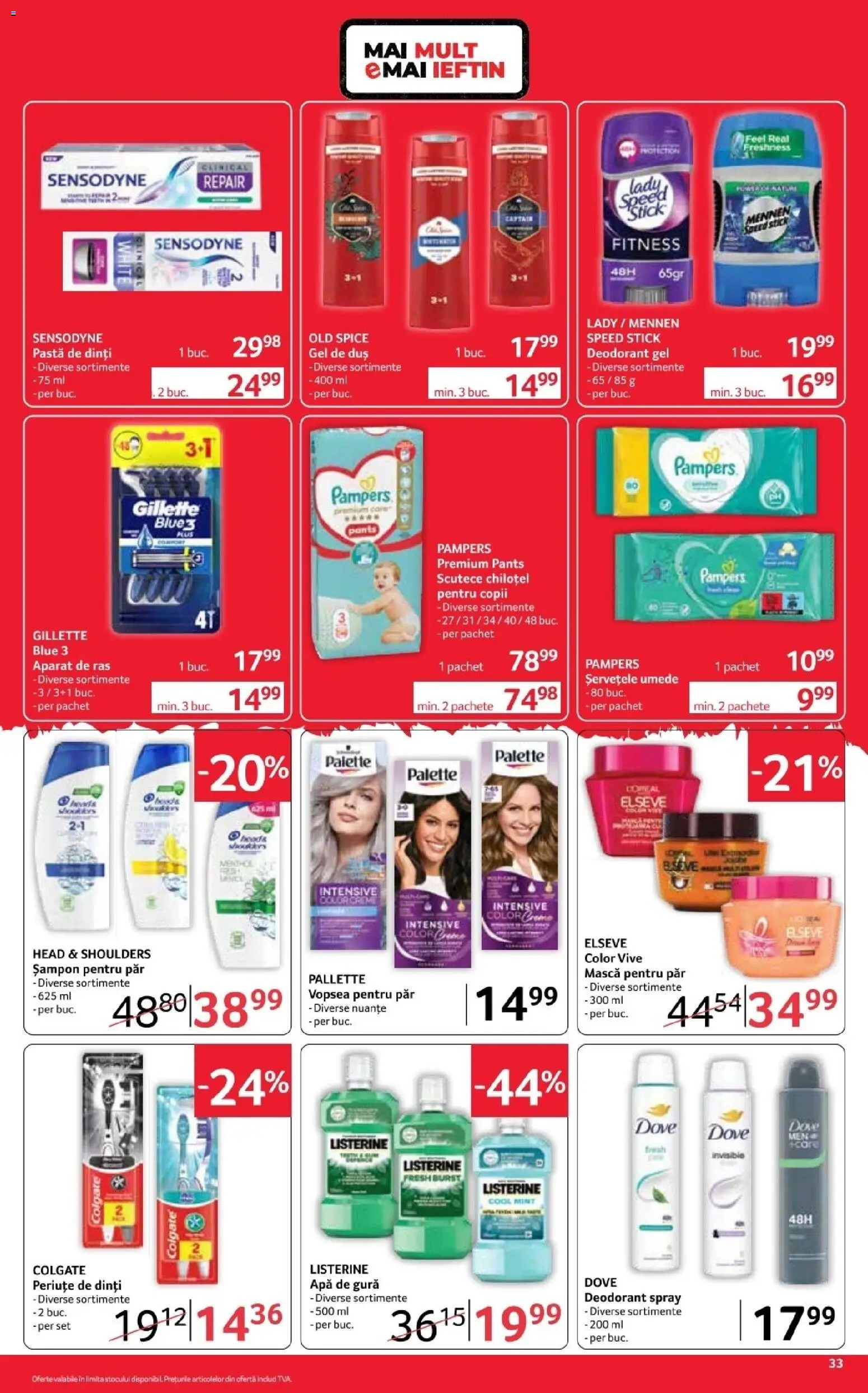 Catalog Selgros 16 - 28 Octombrie 2026 | Pagina 33 | Produse: Premium, Aparat, Gel de duș, Scutece