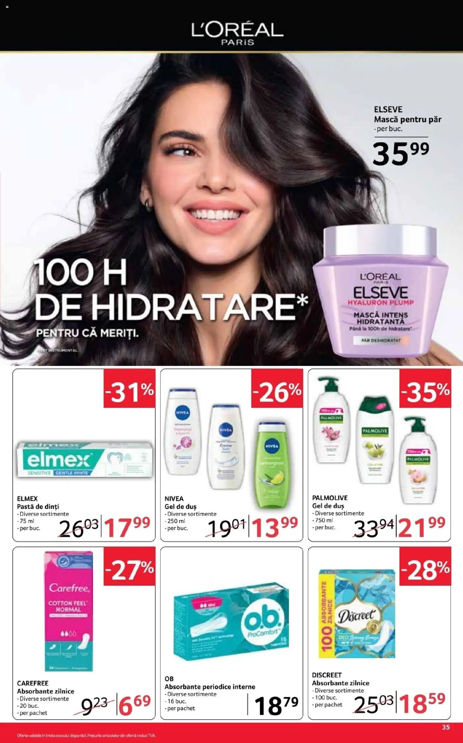 Catalog Selgros 16 - 28 Octombrie 2026 | Pagina 35 | Produse: Nivea, Duș, Pastă de dinți, Absorbante