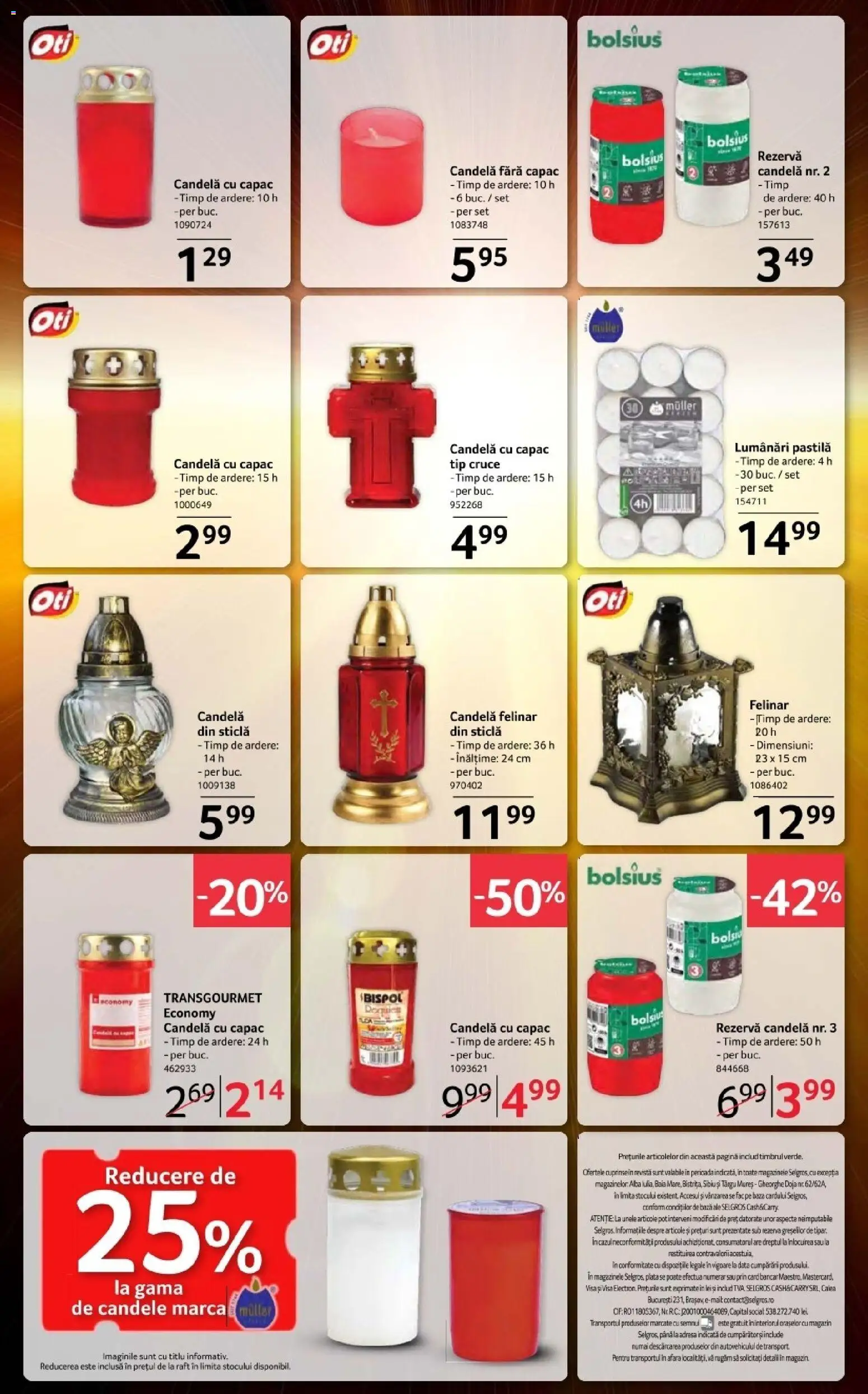 Catalog Selgros 16 - 28 Octombrie 2026 | Pagina 18 | Produse: Alba, Raft, Felinar, Tip
