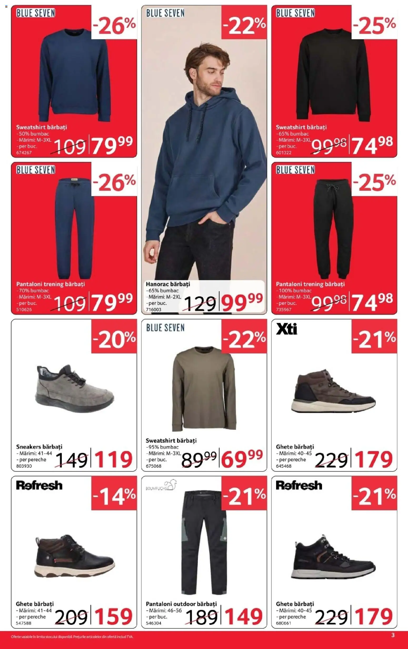 Catalog Selgros 16 - 28 Octombrie 2026 | Pagina 3 | Produse: Trening Barbati, Pantaloni, Hanorac, Ghete