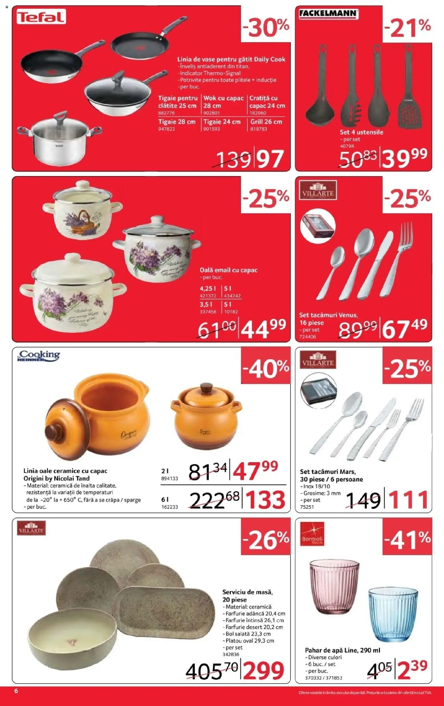 Catalog Selgros 16 - 28 Octombrie 2026 | Pagina 6 | Produse: Grill, Oală, Farfurie, Apă