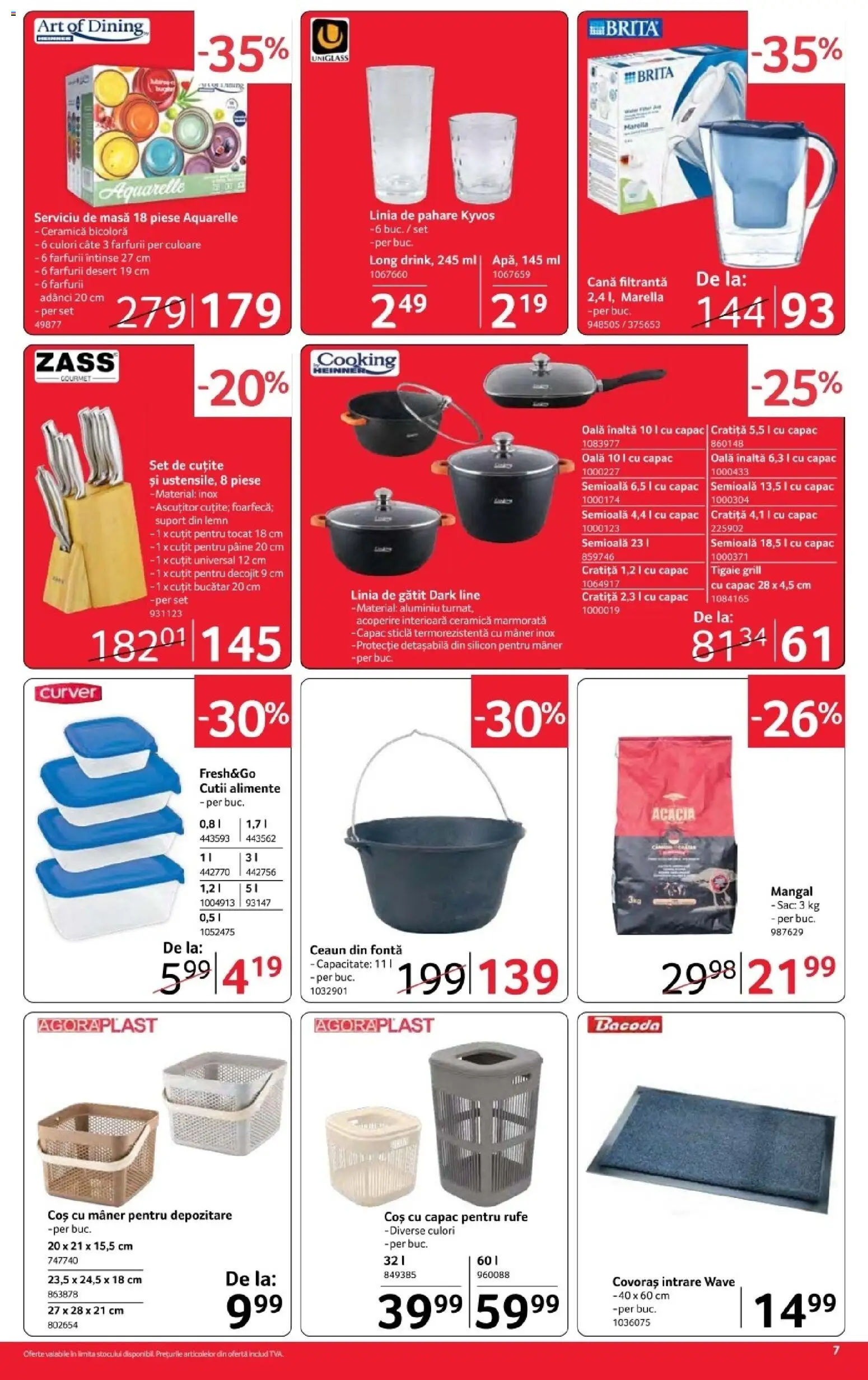 Catalog Selgros 16 - 28 Octombrie 2026 | Pagina 7 | Produse: Grill, Coș, Mâner, Depozitare