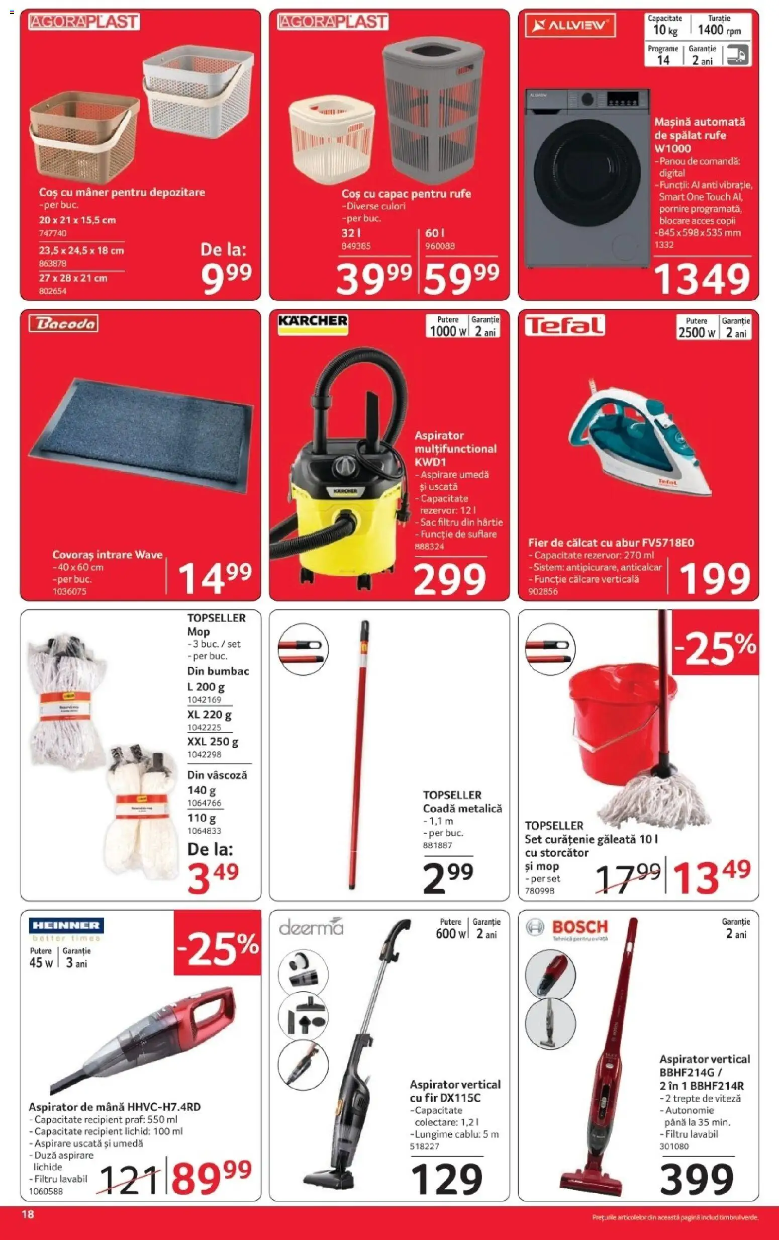 Catalog Selgros 16 - 28 Octombrie 2026 | Pagina 18 | Produse: Storcător, Mâner, Sac, Covoraș Intrare