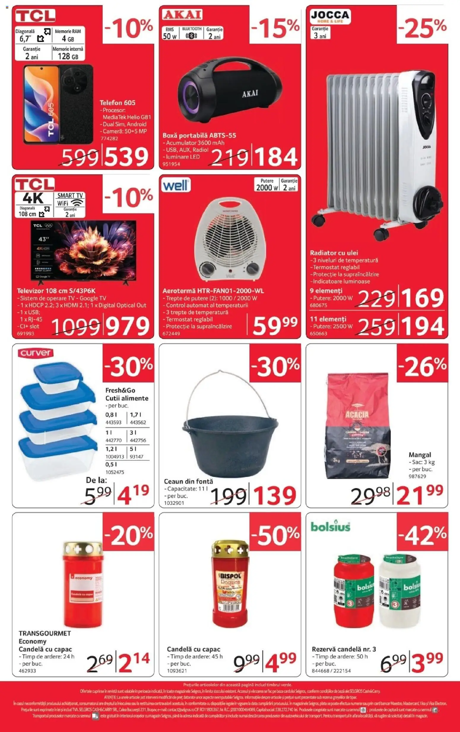 Catalog Selgros 16 - 28 Octombrie 2026 | Pagina 20 | Produse: Televizor, Cameră, Sac, Smart TV