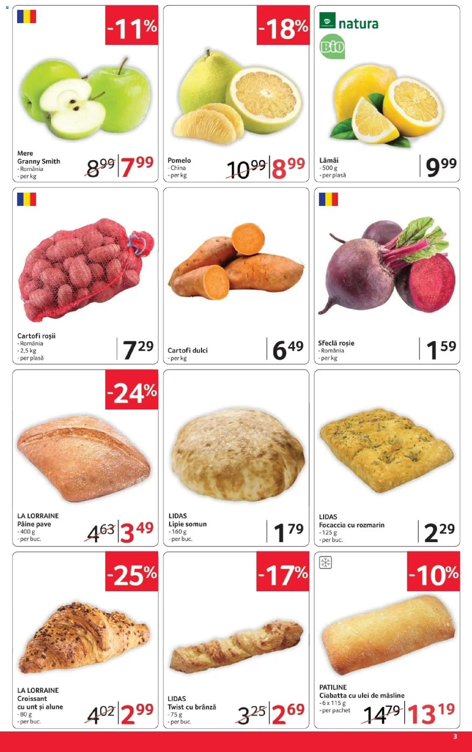 Catalog Selgros 16 - 28 Octombrie 2026 | Pagina 3 | Produse: Croissant, Lamai, Măsline, Mere