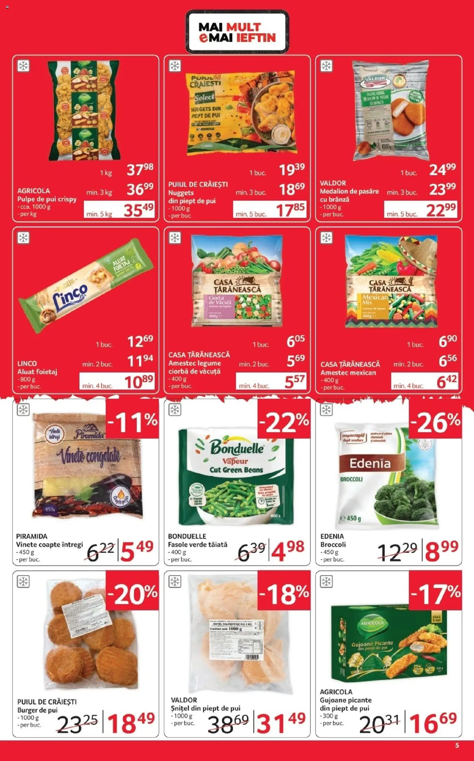 Catalog Selgros 16 - 28 Octombrie 2026 | Pagina 5 | Produse: Ciorba, Brânză, Broccoli, Legume
