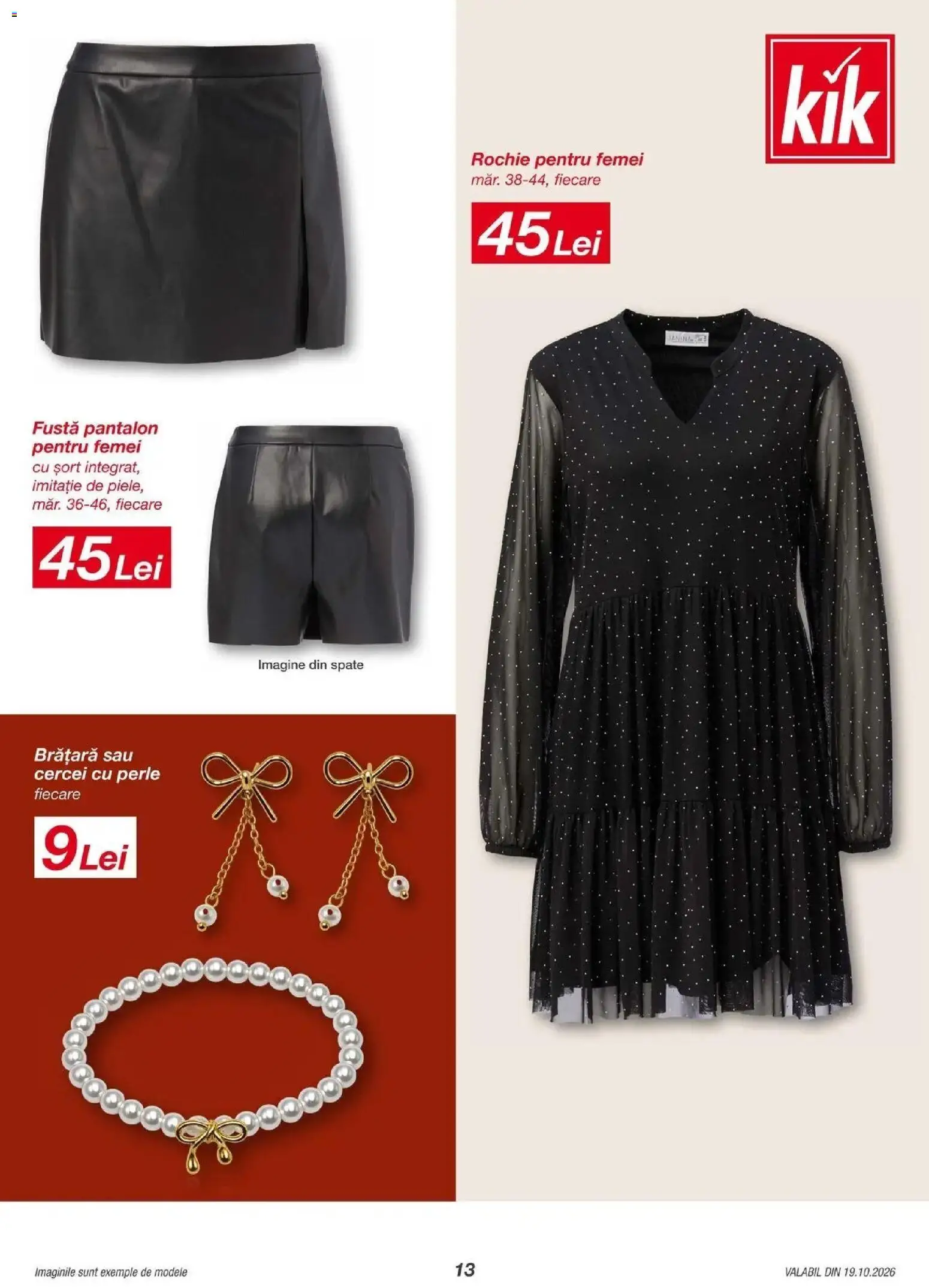 Catalog Kik 19 - 23 Octombrie 2026 | Pagina 13 | Produse: Rochie, Cercei, Brățară, Perle