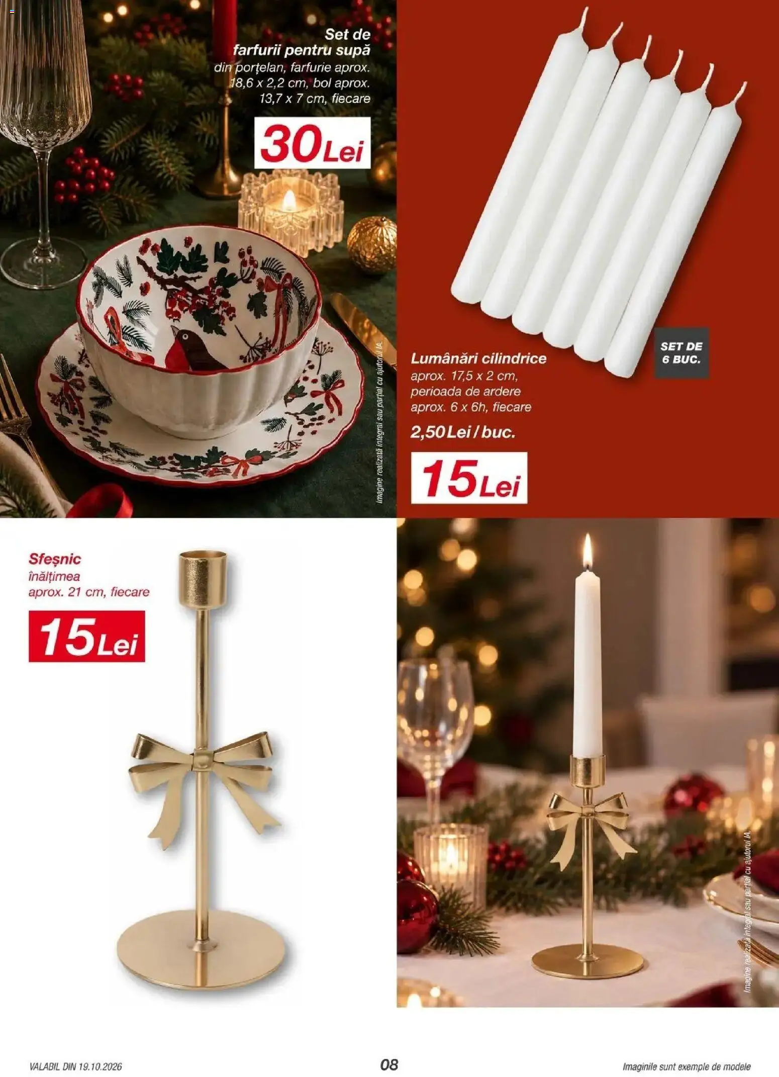 Catalog Kik 19 - 23 Octombrie 2026 | Pagina 8 | Produse: Bol, Sfeșnic, Farfurie