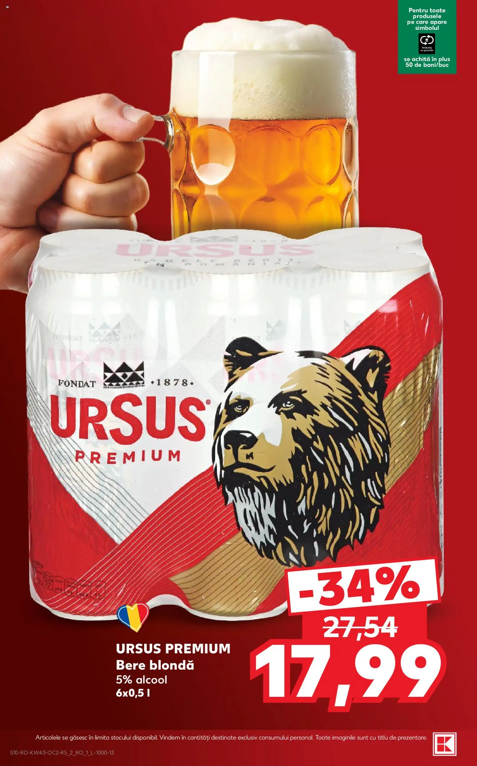 Catalog Kaufland 21 - 26 Octombrie 2026 | Pagina 10 | Produse: Premium, Ursus, Bere, Plus
