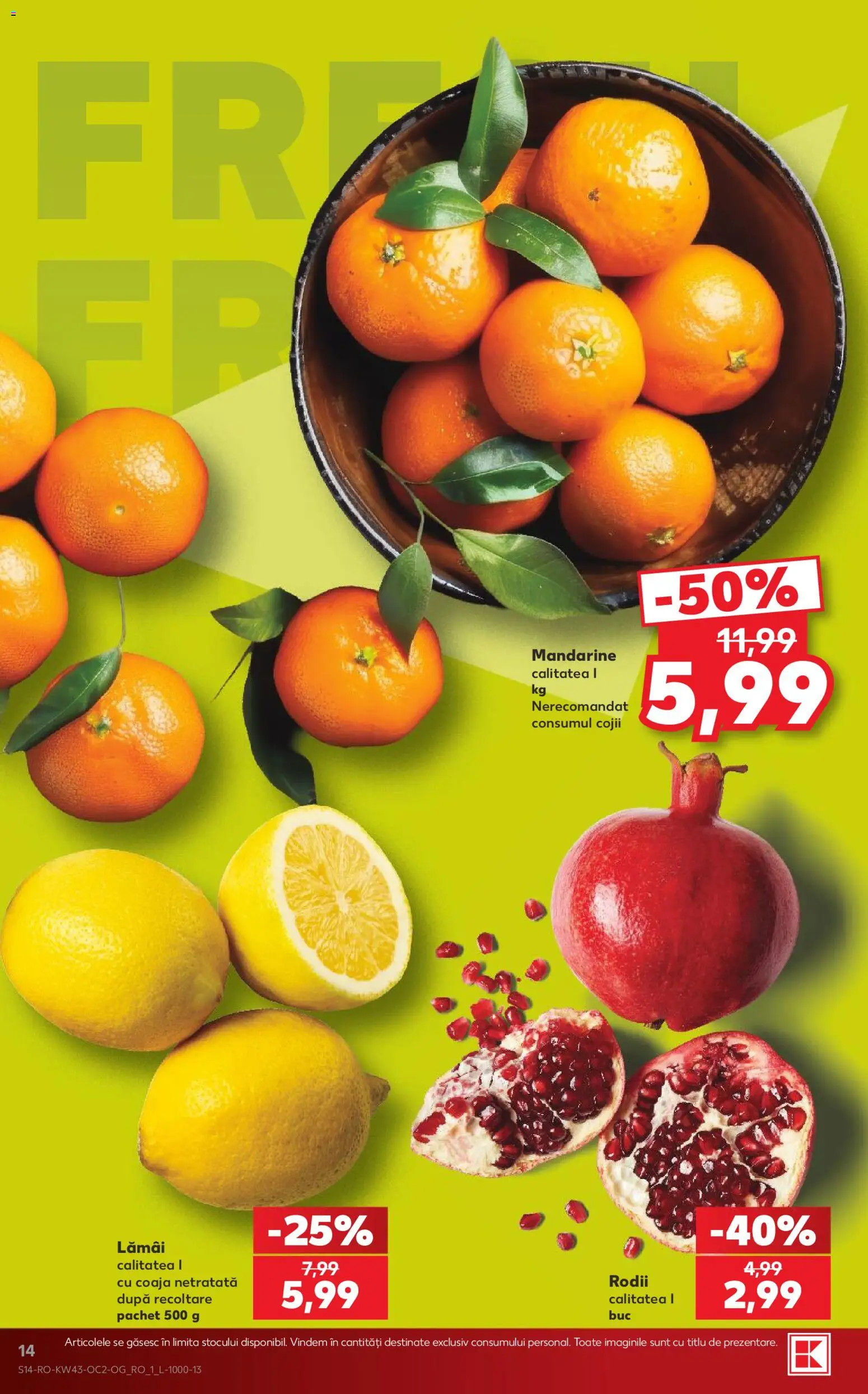 Catalog Kaufland 21 - 26 Octombrie 2026 | Pagina 14 | Produse: Lamai, Mandarine