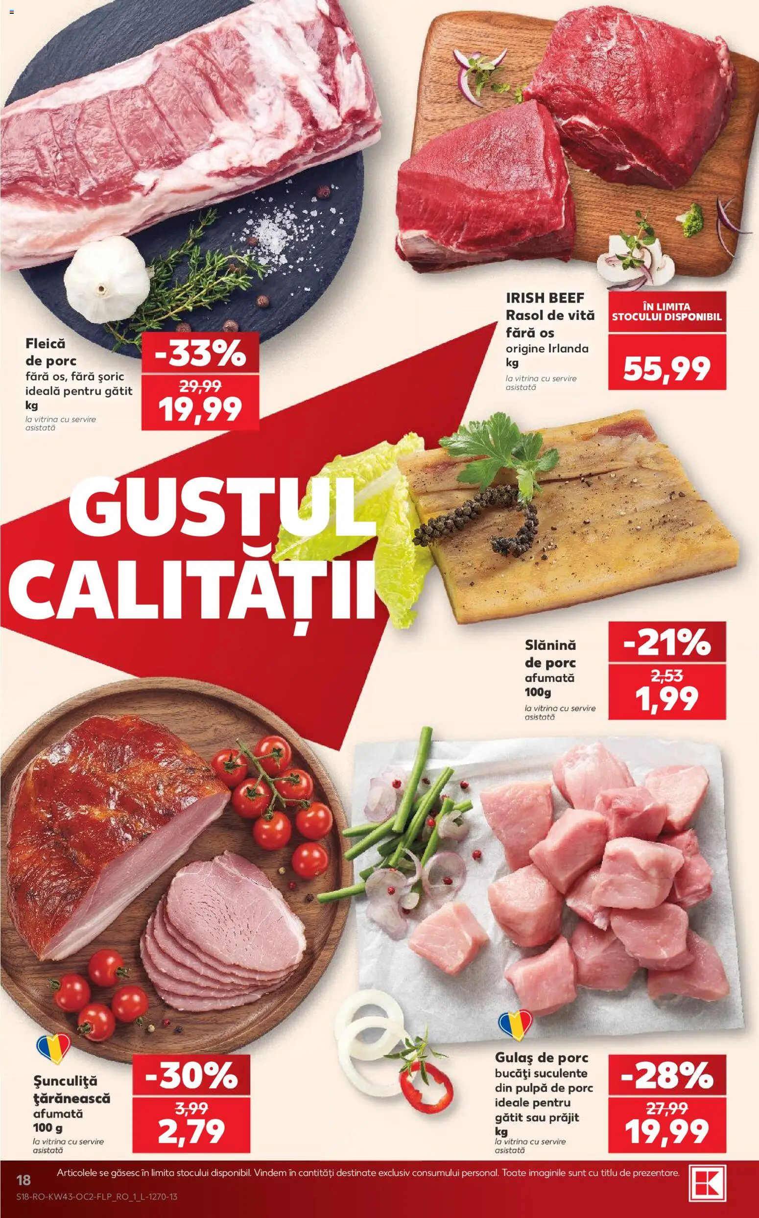 Catalog Kaufland 21 - 26 Octombrie 2026 | Pagina 18 | Produse: Vitrină, Gulaș, Rasol, Fleică