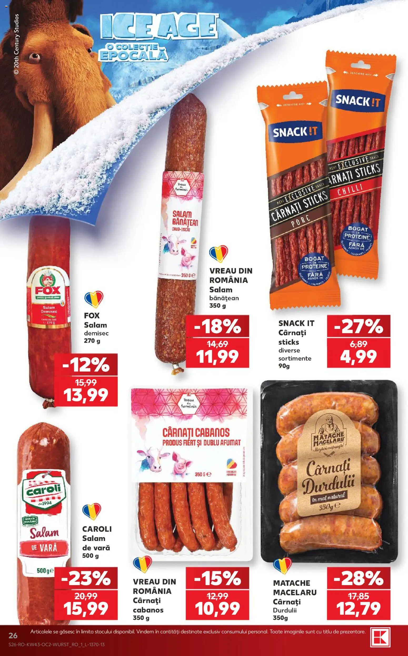 Catalog Kaufland 21 - 26 Octombrie 2026 | Pagina 26 | Produse: Chilli, Cabanos, Salam, Cârnați