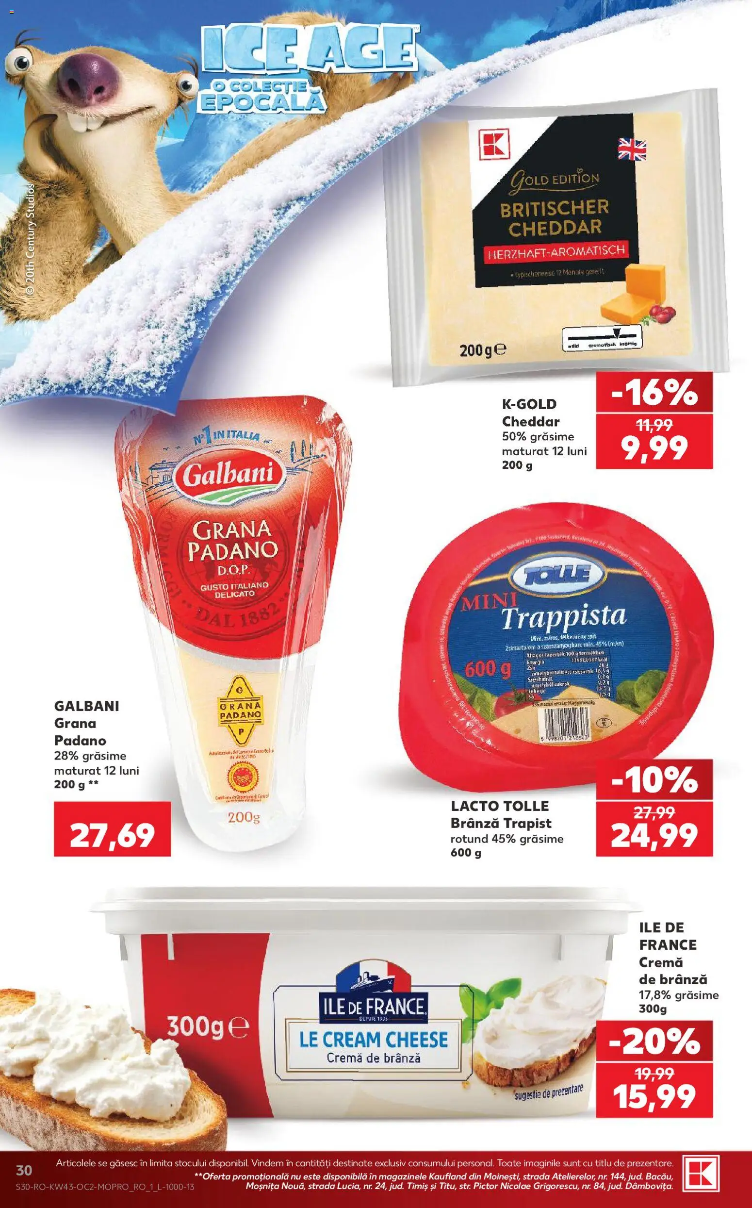 Catalog Kaufland 21 - 26 Octombrie 2026 | Pagina 30 | Produse: Brânză, Cremă, Cremă de brânză