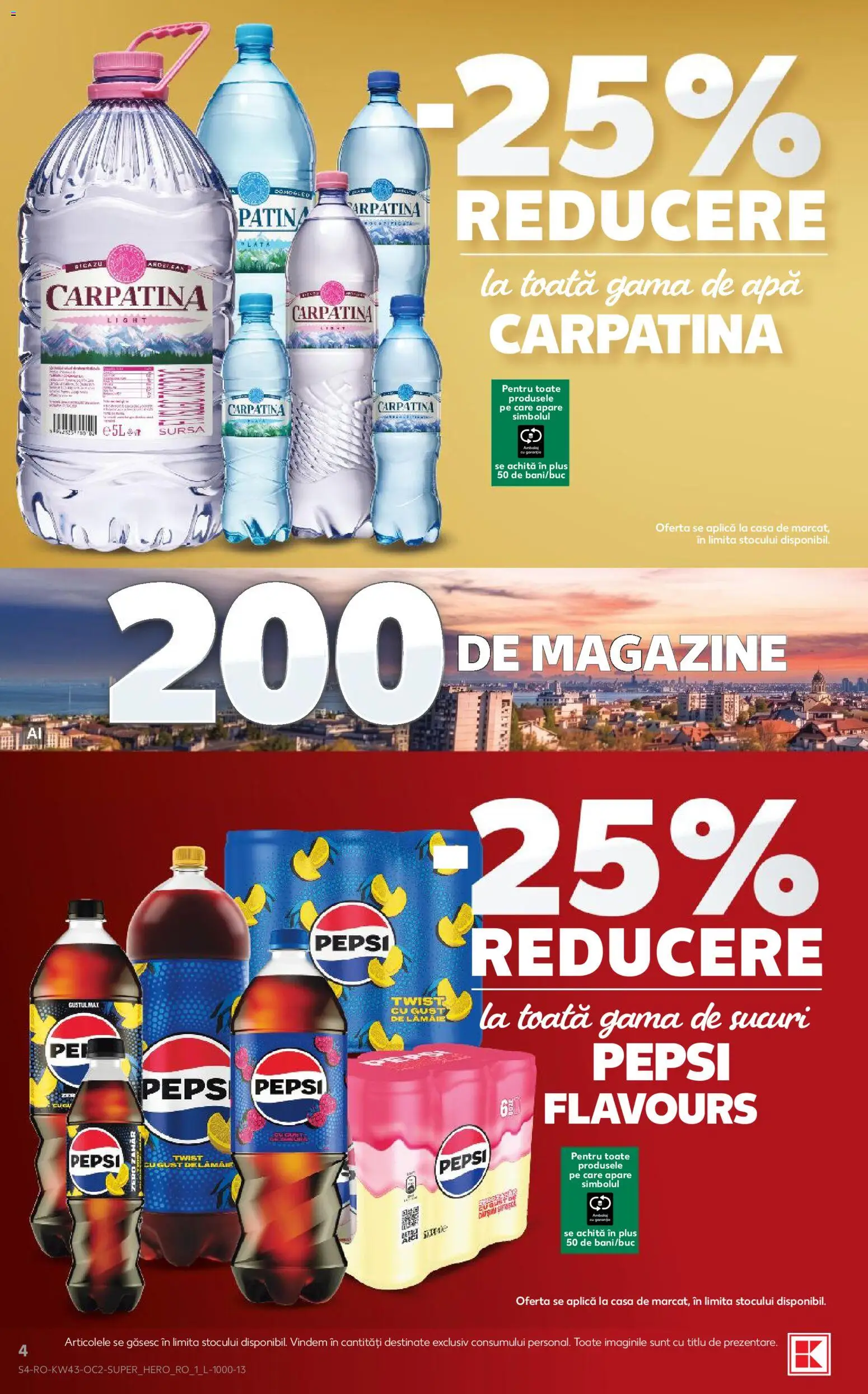 Catalog Kaufland 21 - 26 Octombrie 2026 | Pagina 4 | Produse: Aplică, Carpatina, Apă, Plus