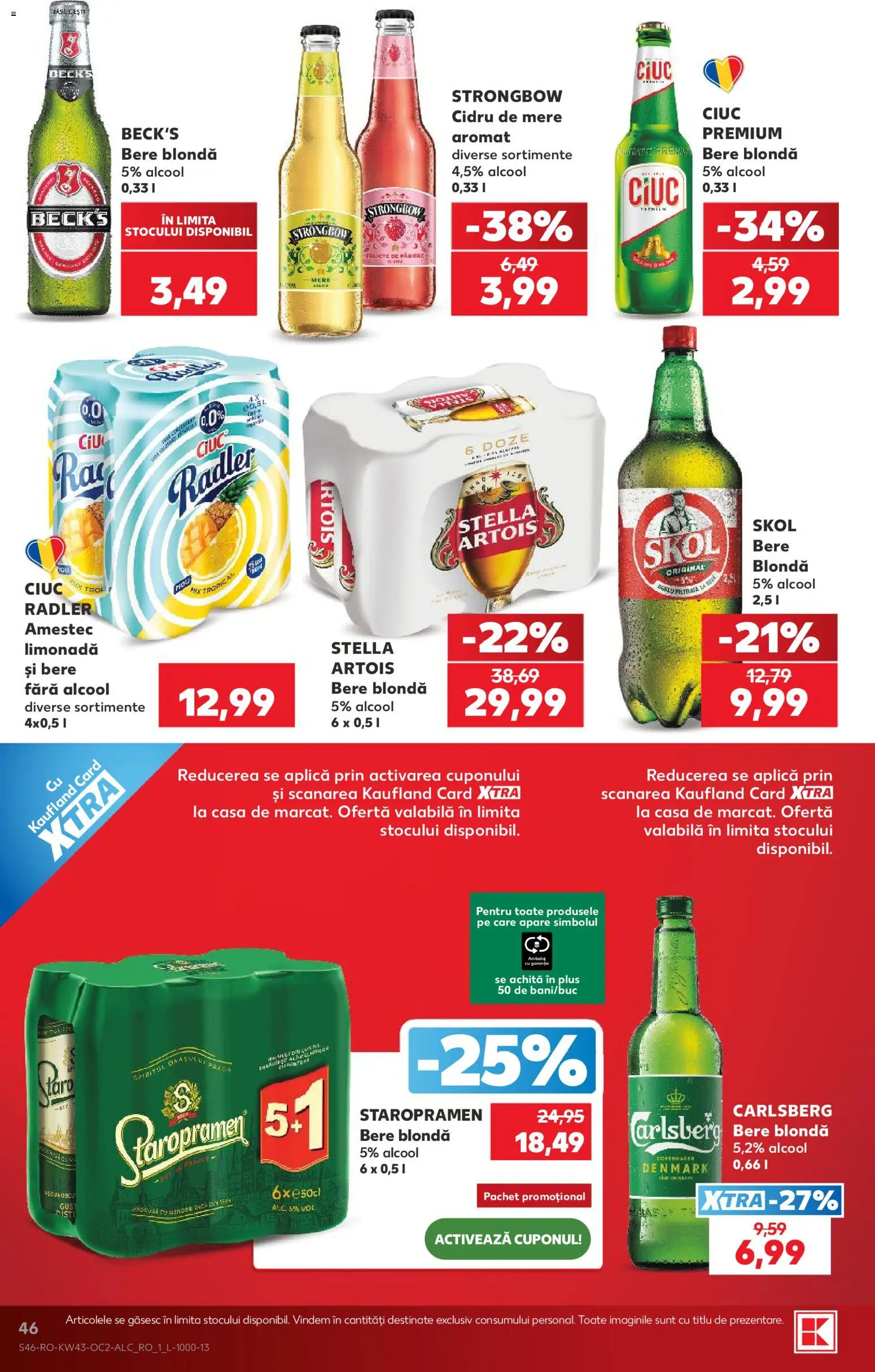 Catalog Kaufland 21 - 26 Octombrie 2026 | Pagina 46 | Produse: Limonada, Aplică, Bere, Plus