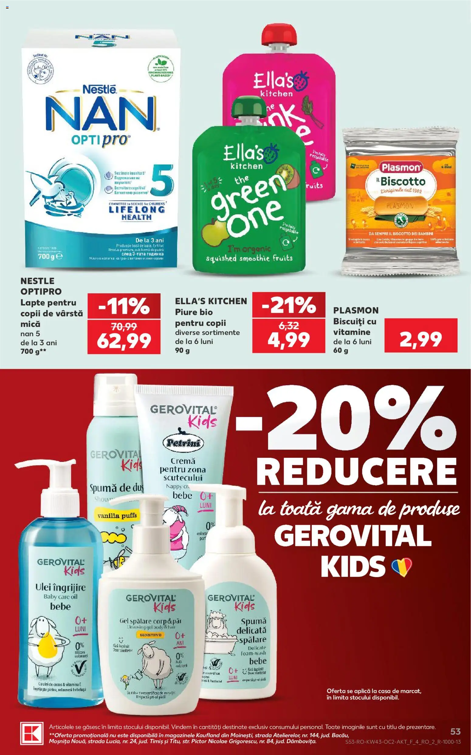 Catalog Kaufland 21 - 26 Octombrie 2026 | Pagina 53 | Produse: Bio, Baby, Duș, Biscuiți