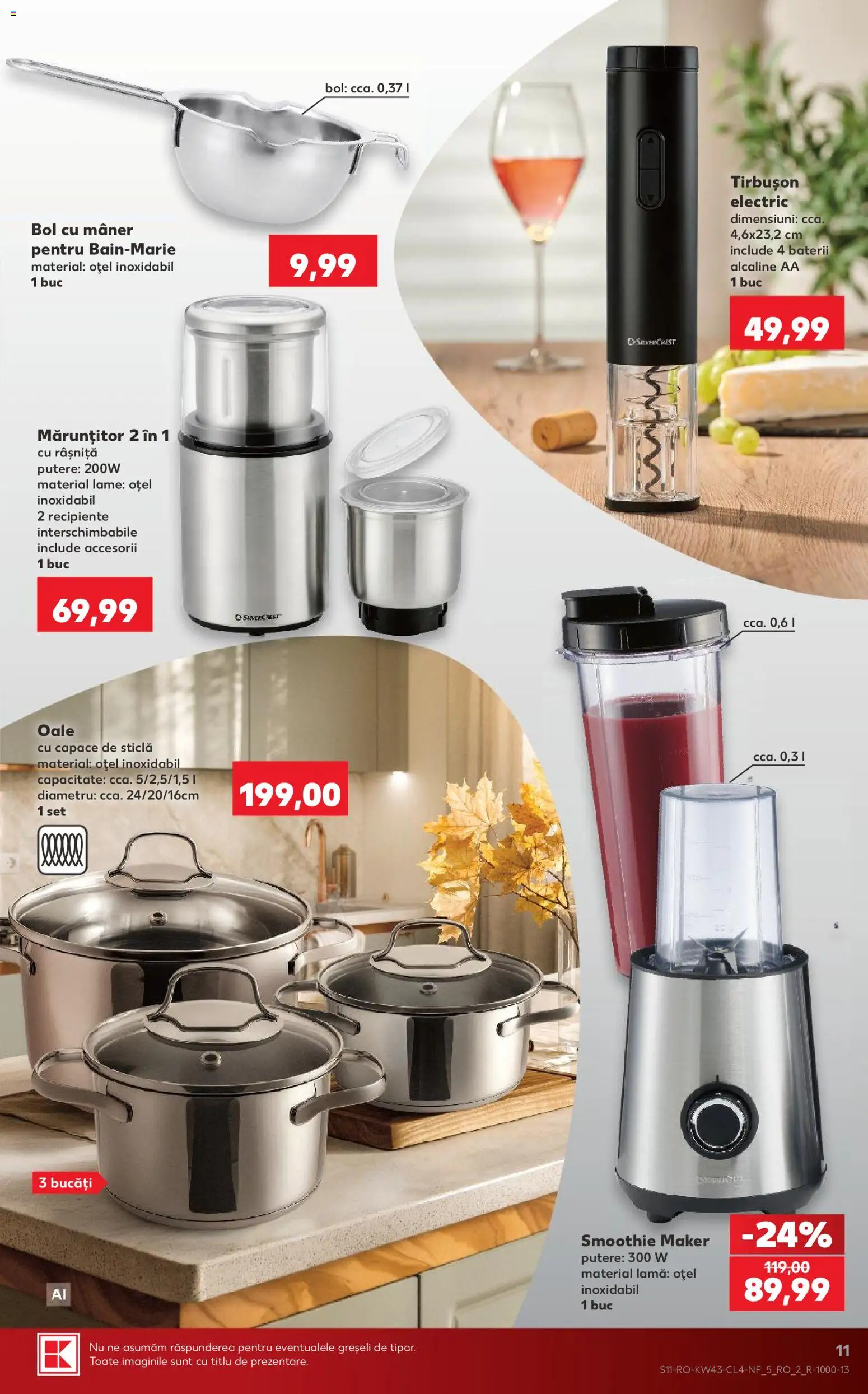 Catalog Kaufland 21 - 26 Octombrie 2026 | Pagina 11 | Produse: Bol, Mâner, Baterii, Smoothie