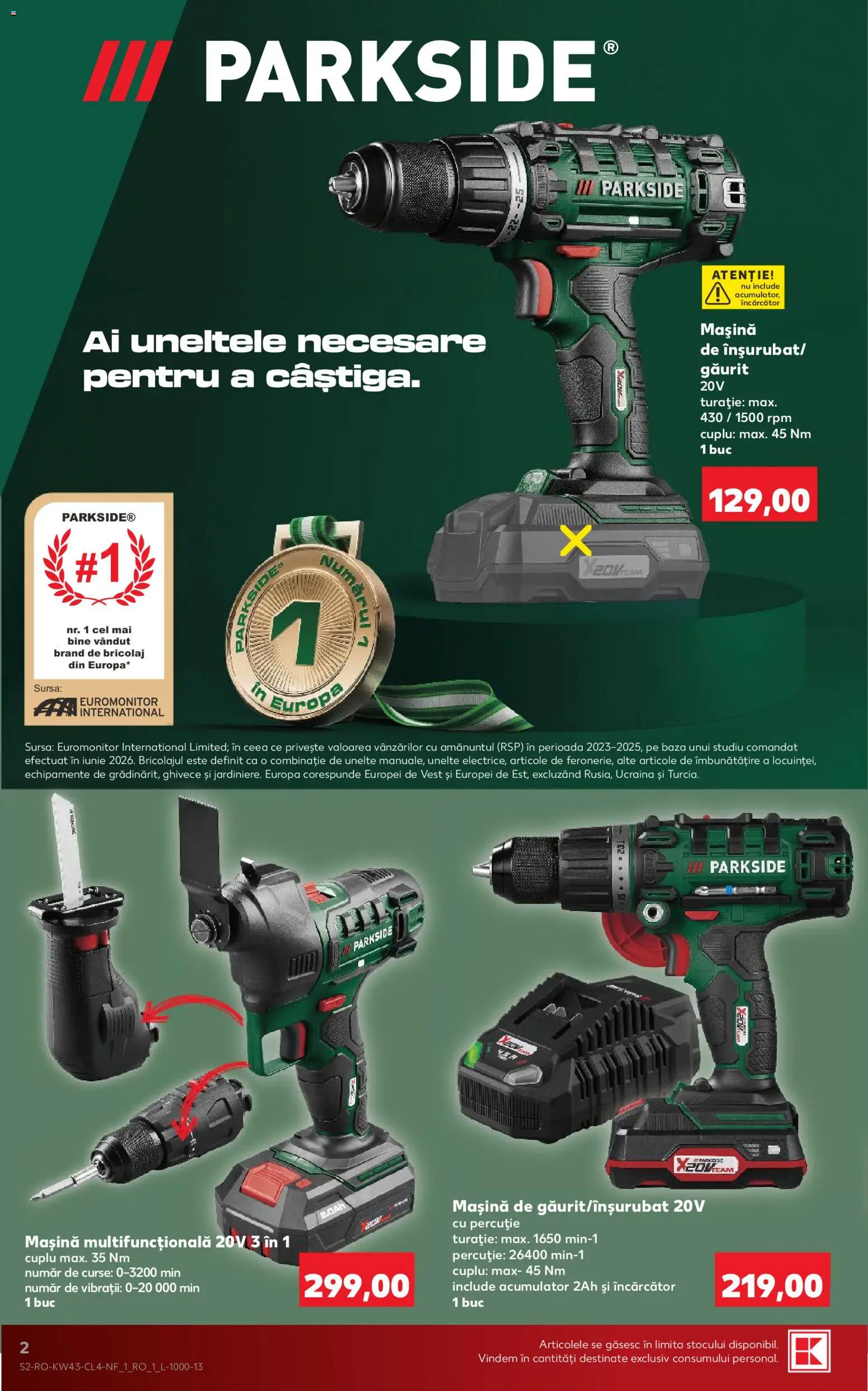 Catalog Kaufland 21 - 26 Octombrie 2026 | Pagina 2 | Produse: Încărcător, Parkside
