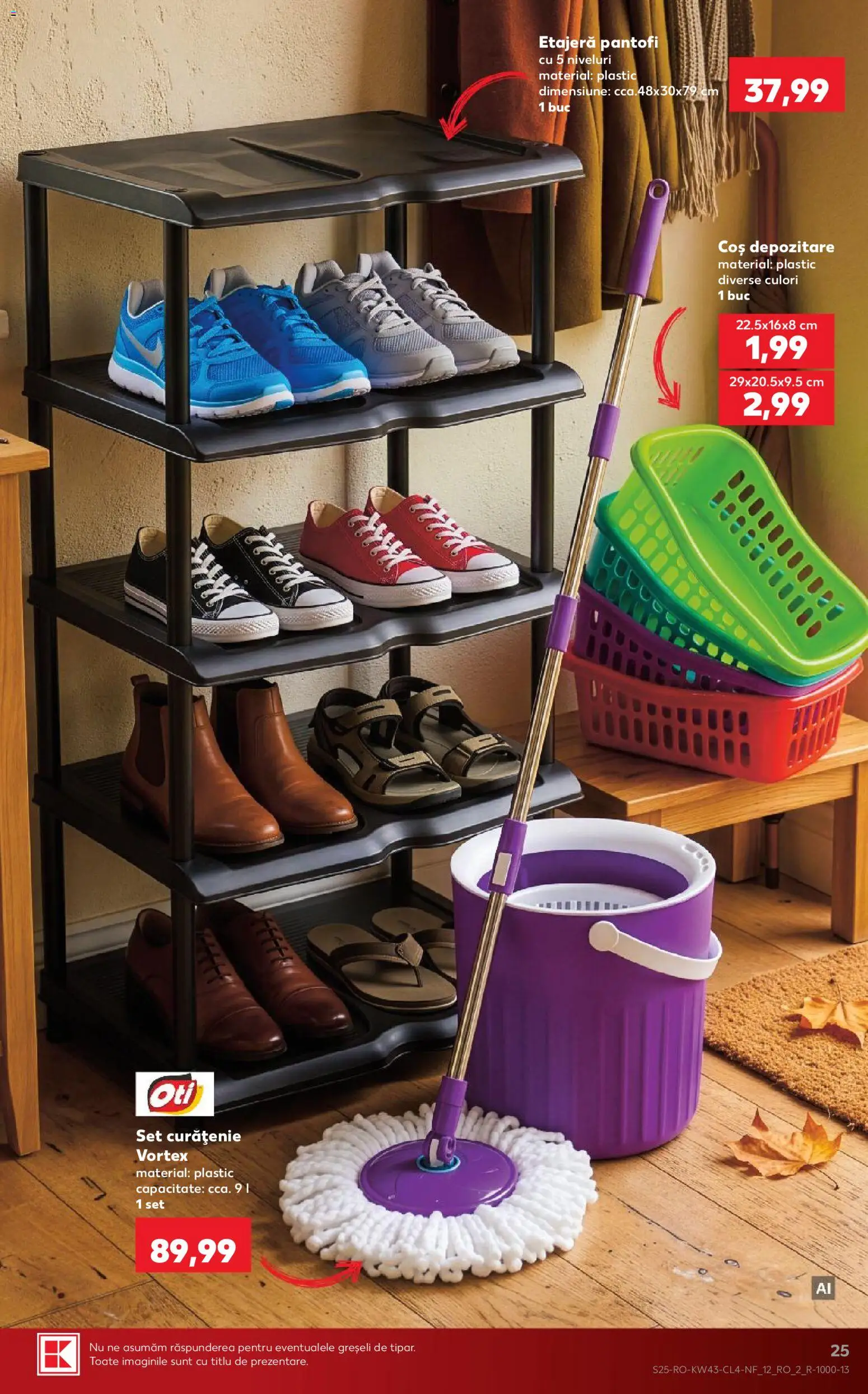 Catalog Kaufland 21 - 26 Octombrie 2026 | Pagina 25 | Produse: Pantofi, Coș, Etajeră, Depozitare