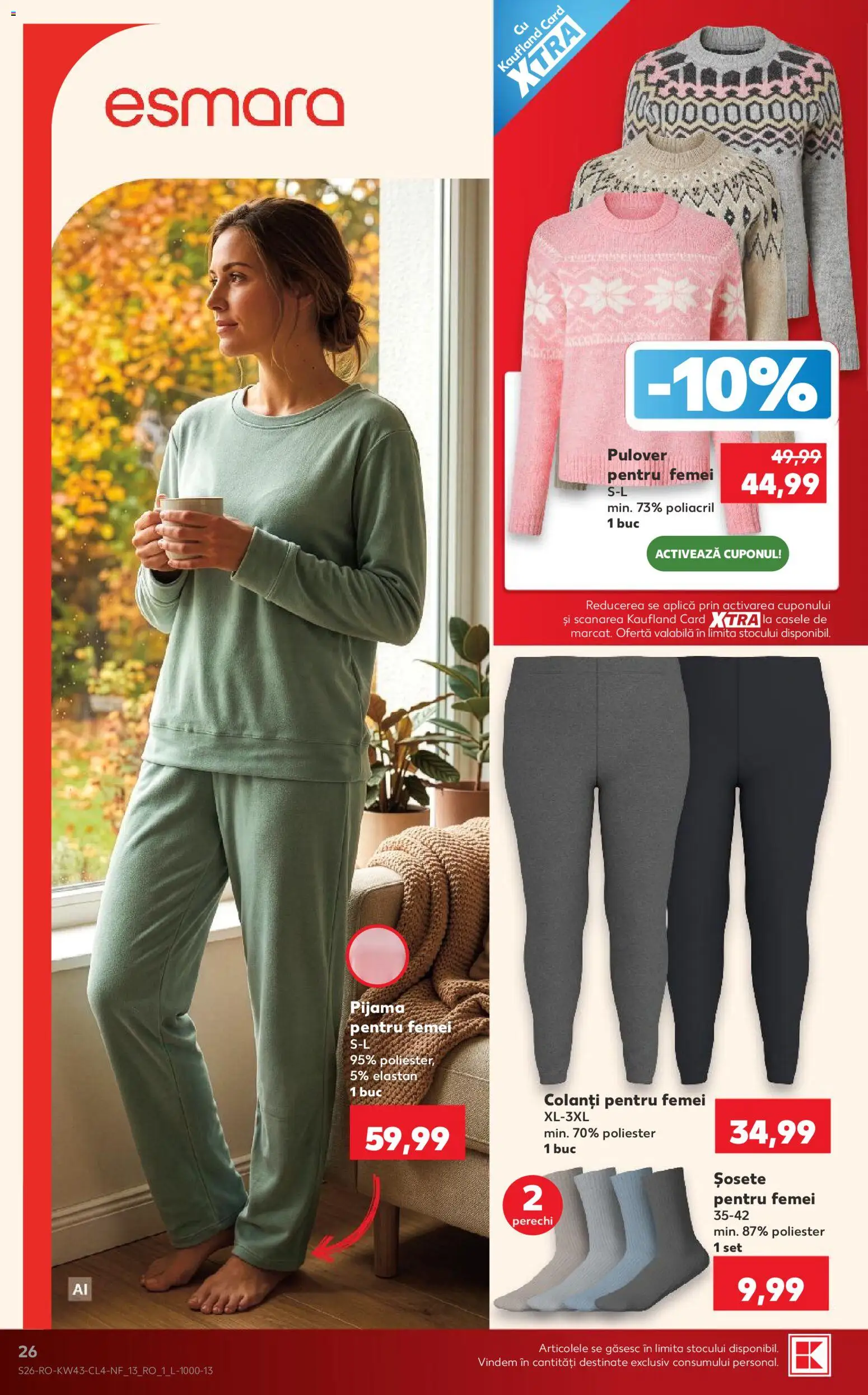Catalog Kaufland 21 - 26 Octombrie 2026 | Pagina 26 | Produse: Aplică, Pijamă, Șosete, Colanți